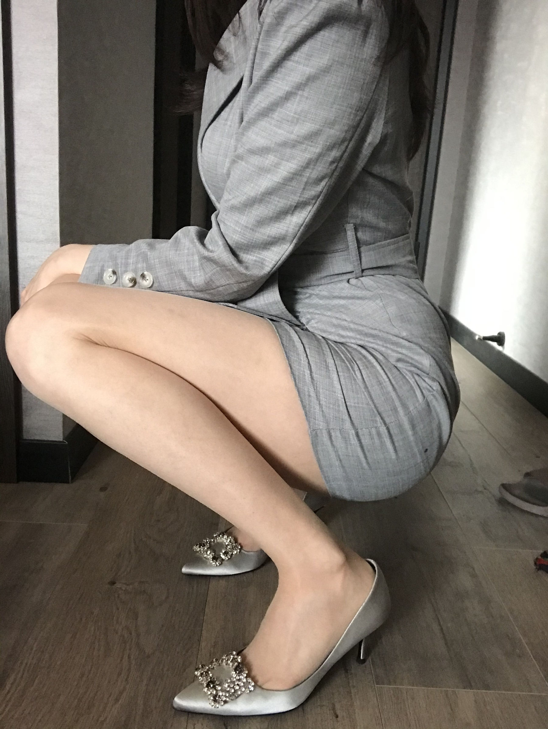 丝足博主麋鹿_Monroe 2020.04.15 御姐薄丝-图5