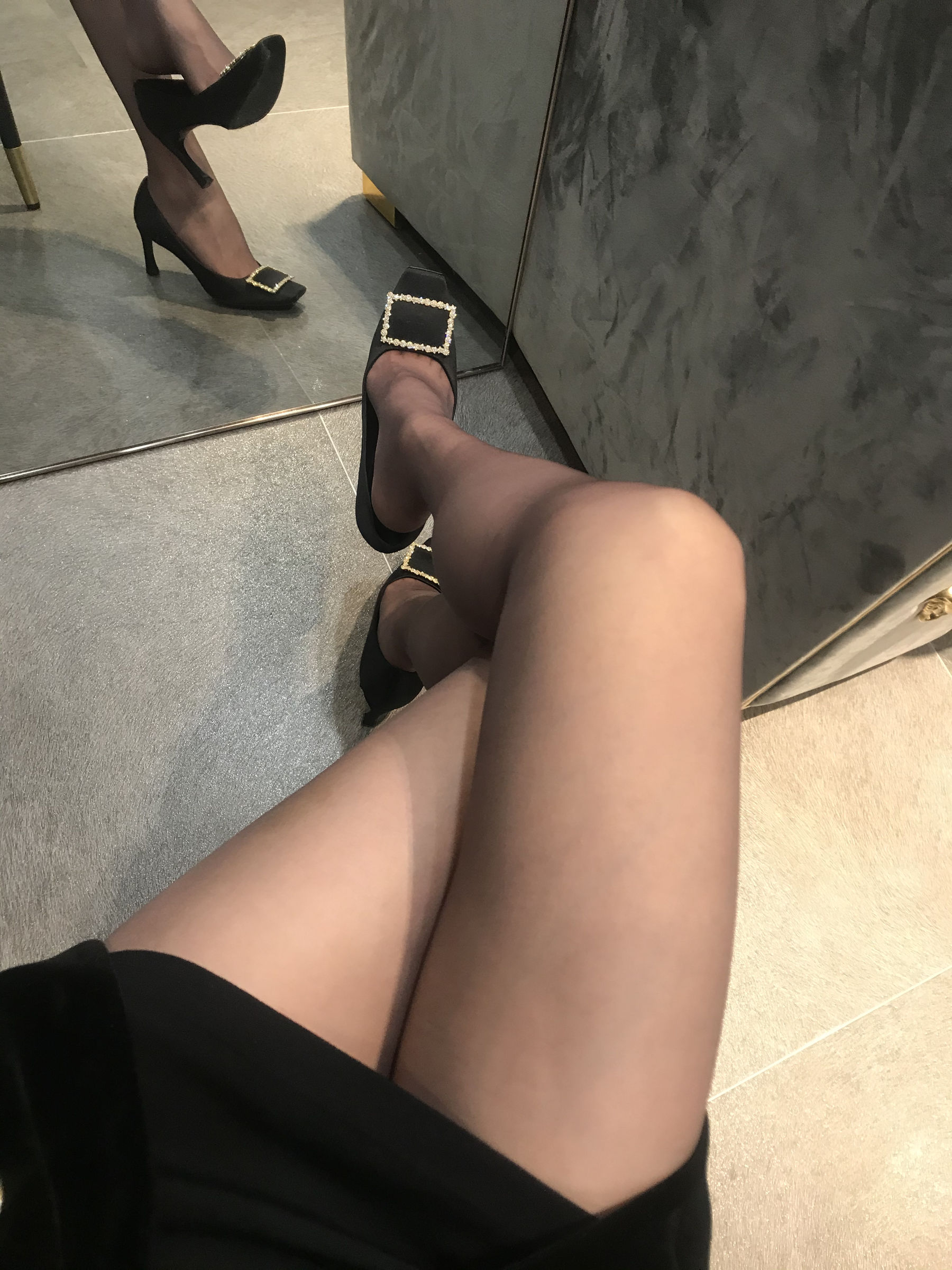 丝足博主麋鹿_Monroe 2020.04.20 红高黑丝-图12