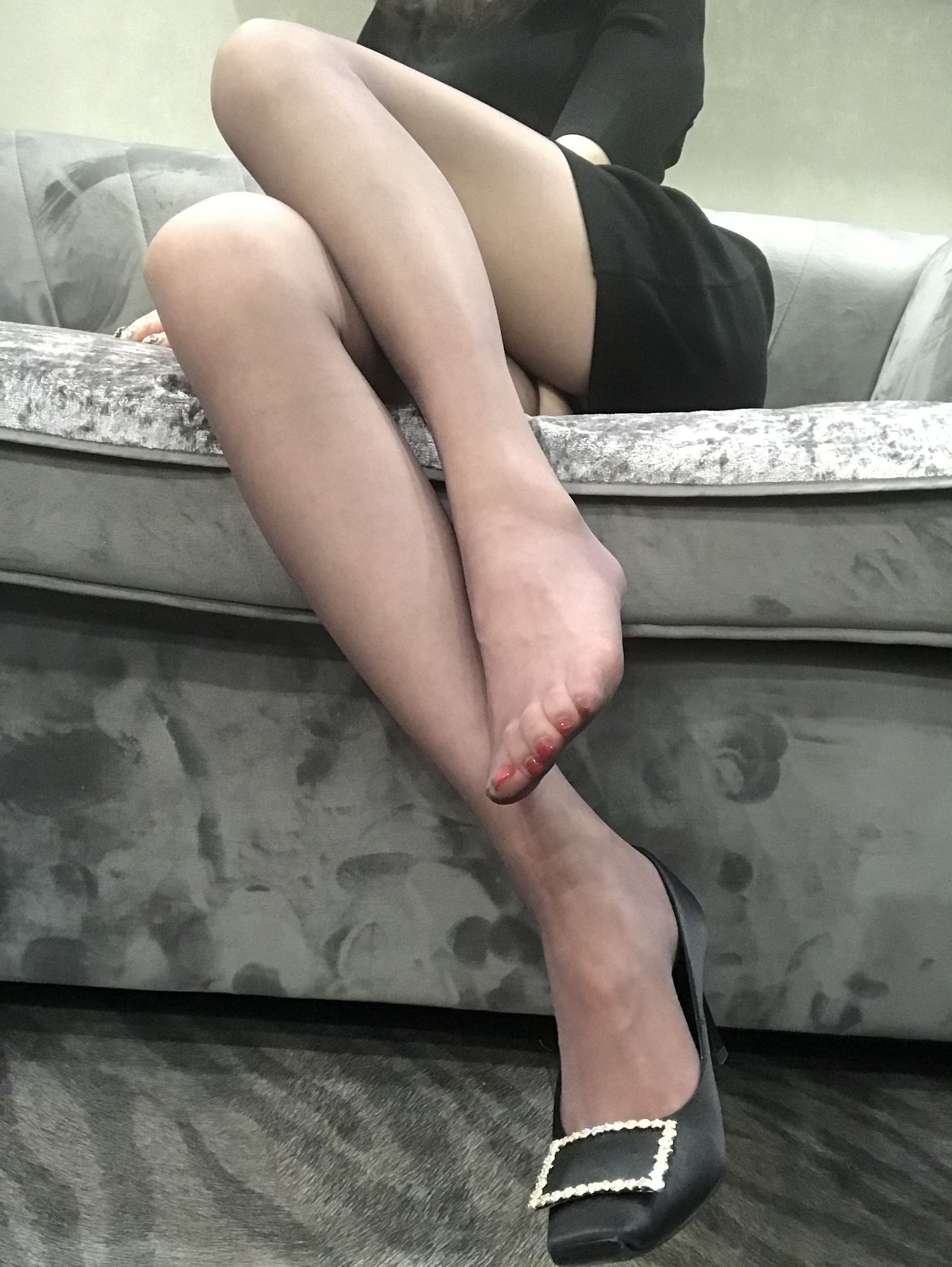 丝足博主麋鹿_Monroe 2020.04.20 红高黑丝-图26