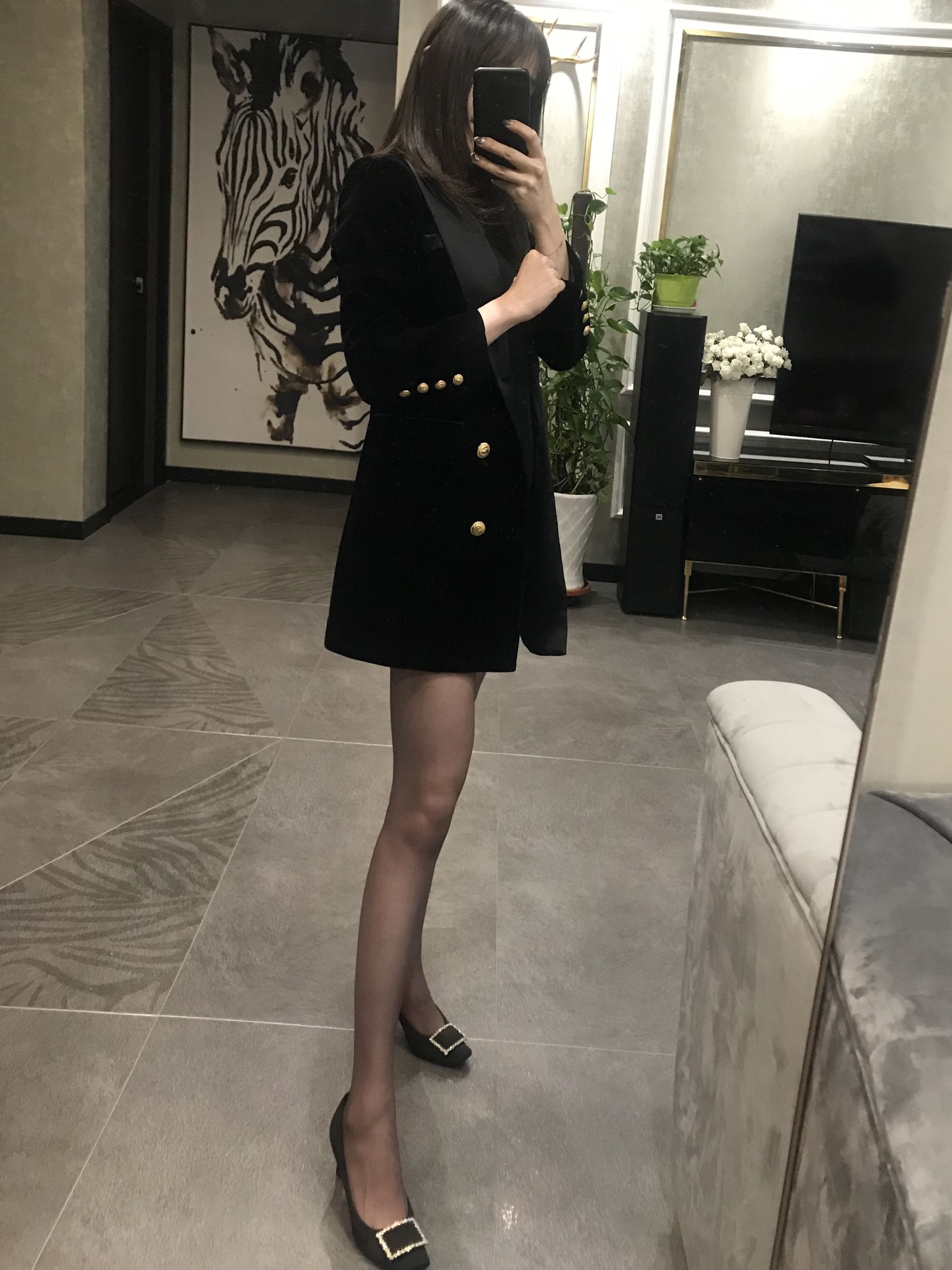 丝足博主麋鹿_Monroe 2020.04.20 红高黑丝-图2