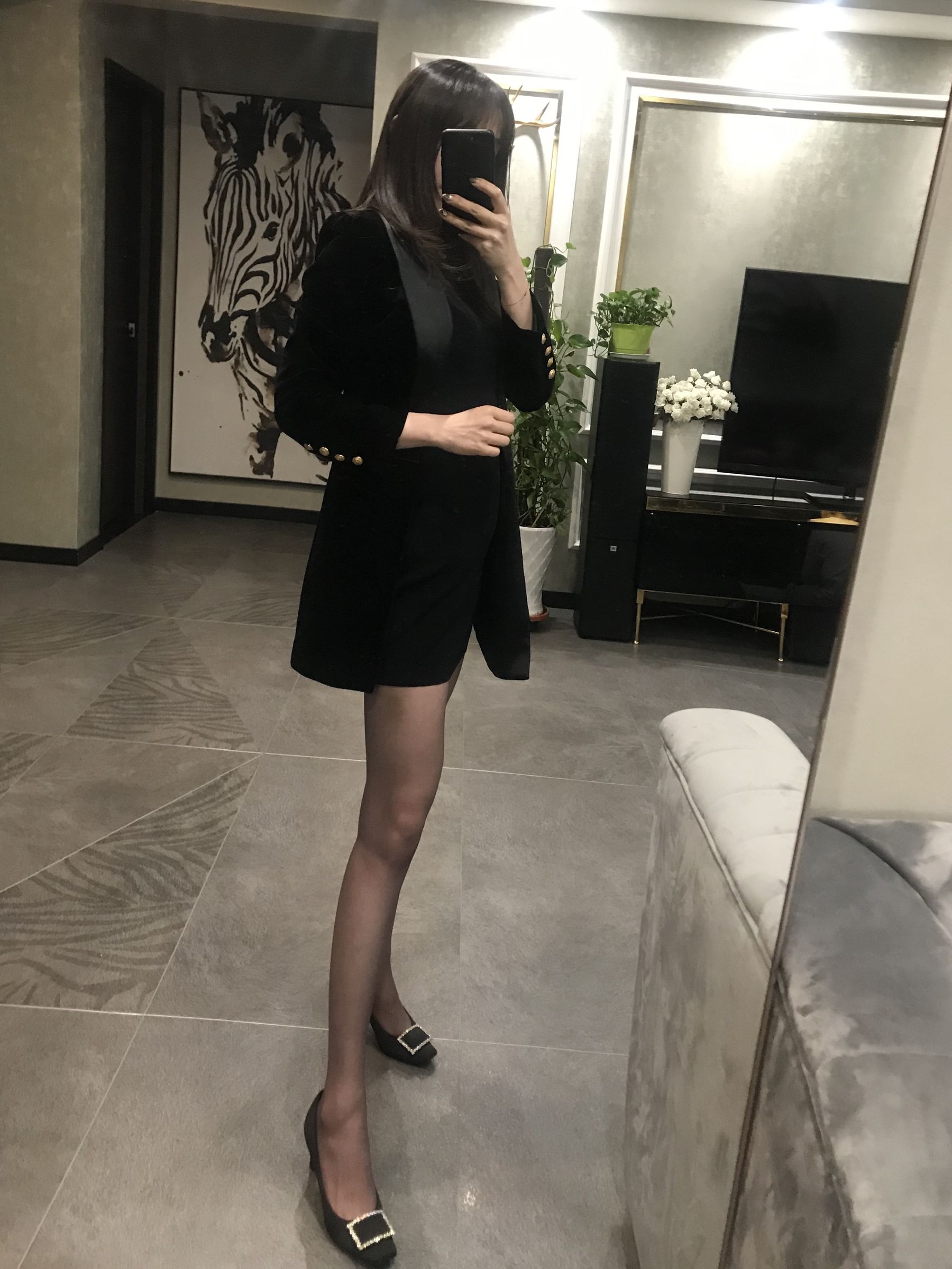 丝足博主麋鹿_Monroe 2020.04.20 红高黑丝-图3