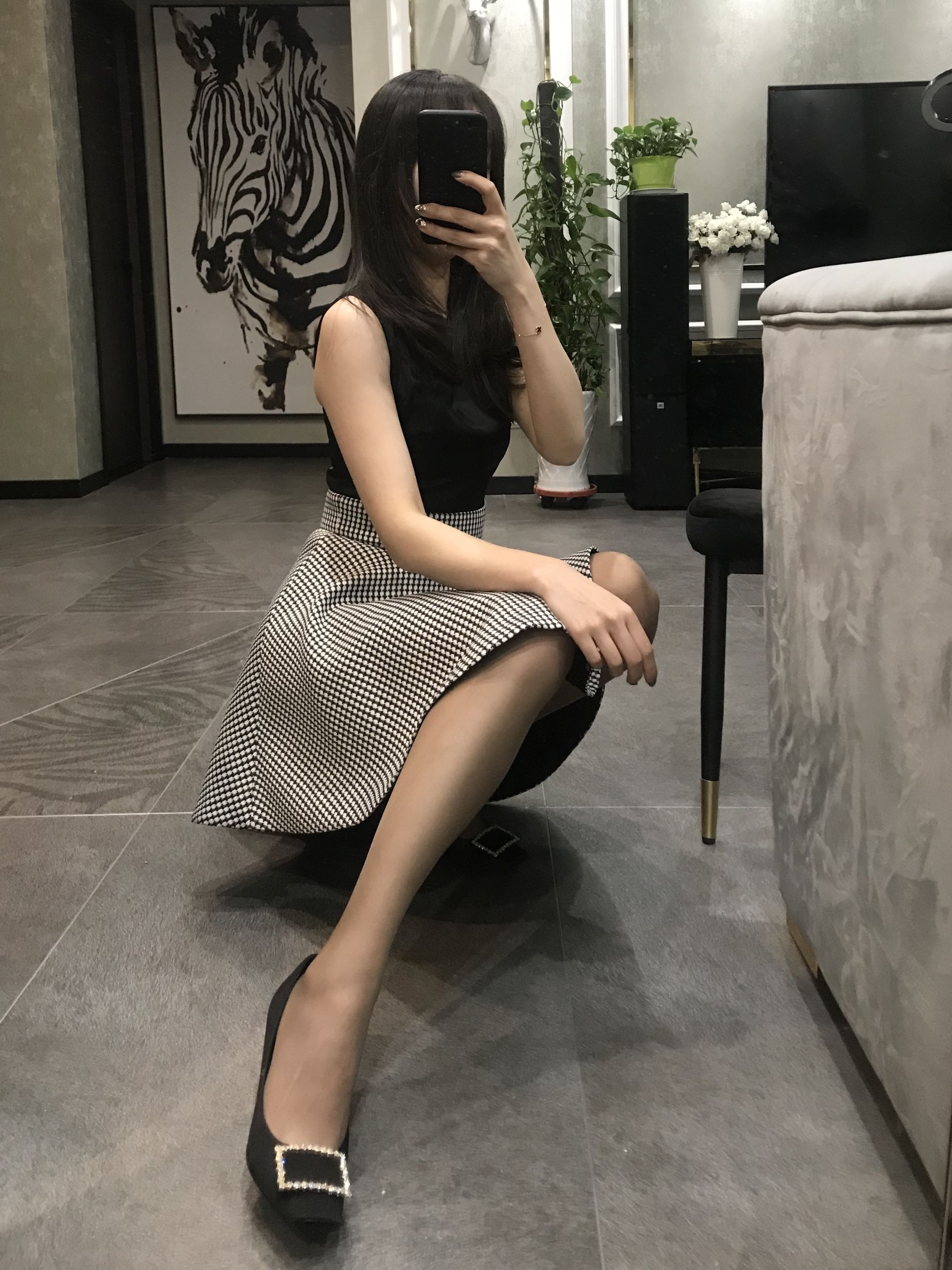 丝足博主麋鹿_Monroe 2020.04.20 红高黑丝-图39