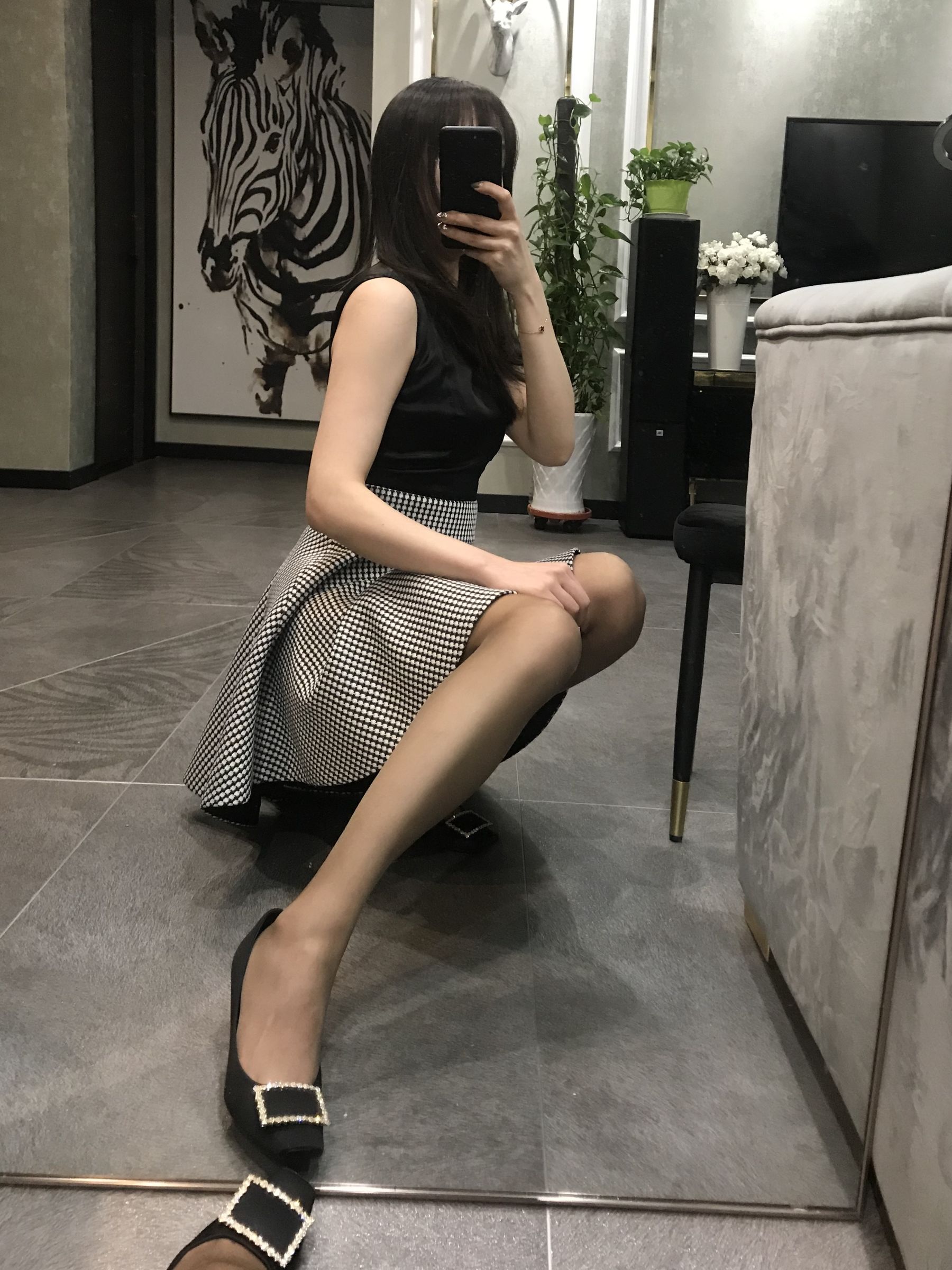 丝足博主麋鹿_Monroe 2020.04.20 红高黑丝-图40