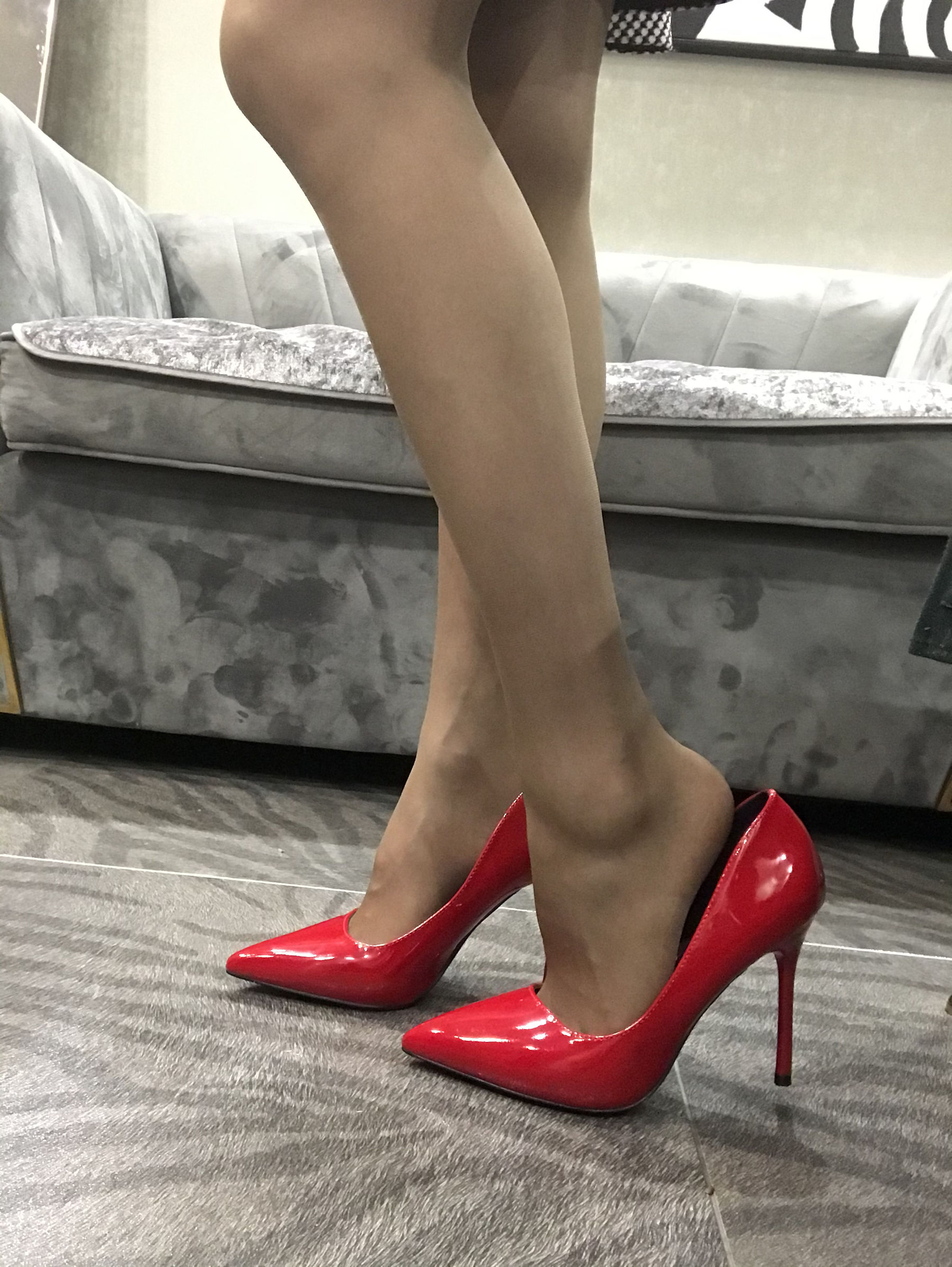 丝足博主麋鹿_Monroe 2020.04.20 红高黑丝-图54