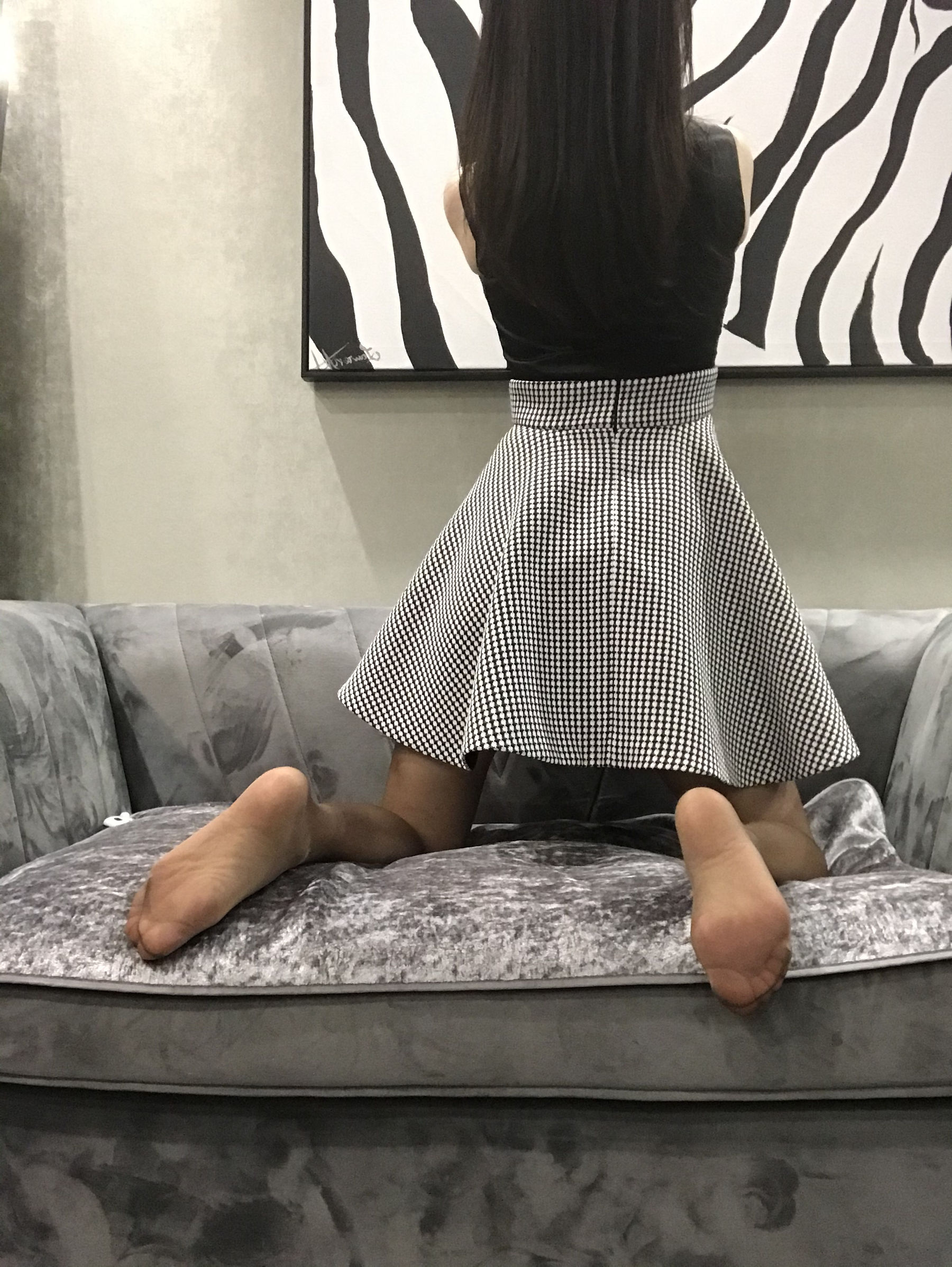 丝足博主麋鹿_Monroe 2020.04.20 红高黑丝-图64