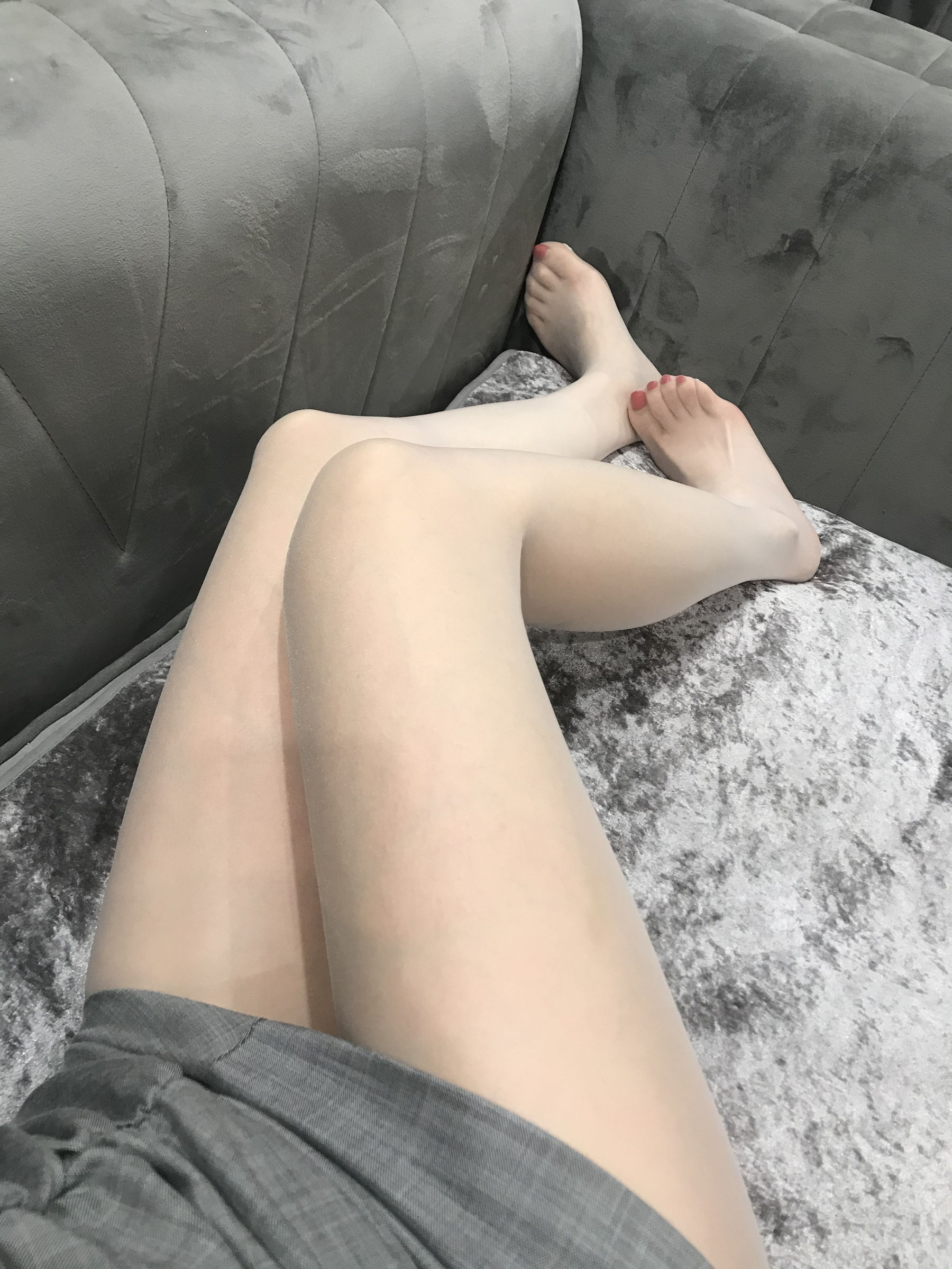 丝足博主麋鹿_Monroe 2020.04.20 红高黑丝-图82