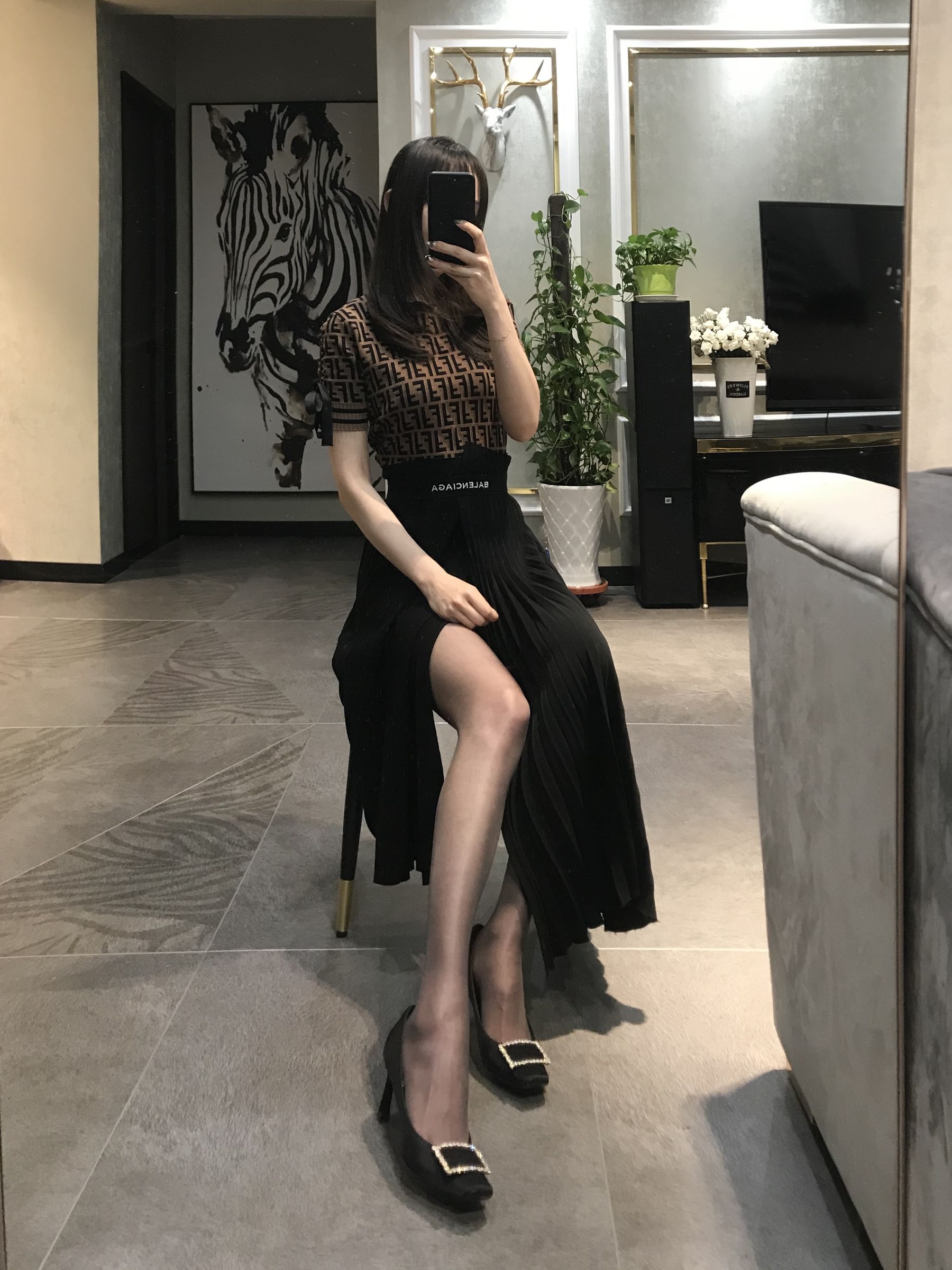 丝足博主麋鹿_Monroe 2020.04.23 丝袜展示-图28