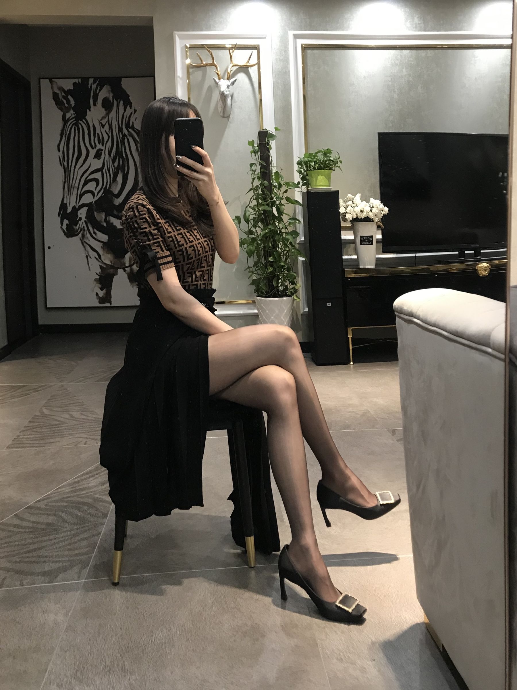丝足博主麋鹿_Monroe 2020.04.23 丝袜展示-图31