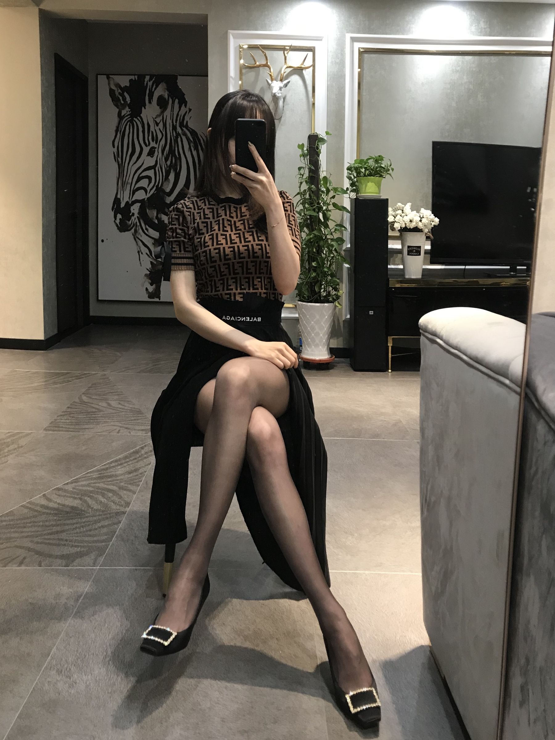 丝足博主麋鹿_Monroe 2020.04.23 丝袜展示-图34
