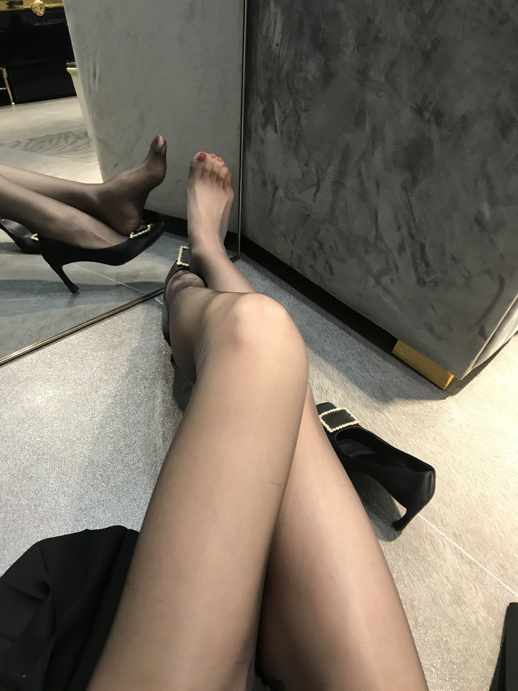 丝足博主麋鹿_Monroe 2020.04.23 丝袜展示-图40