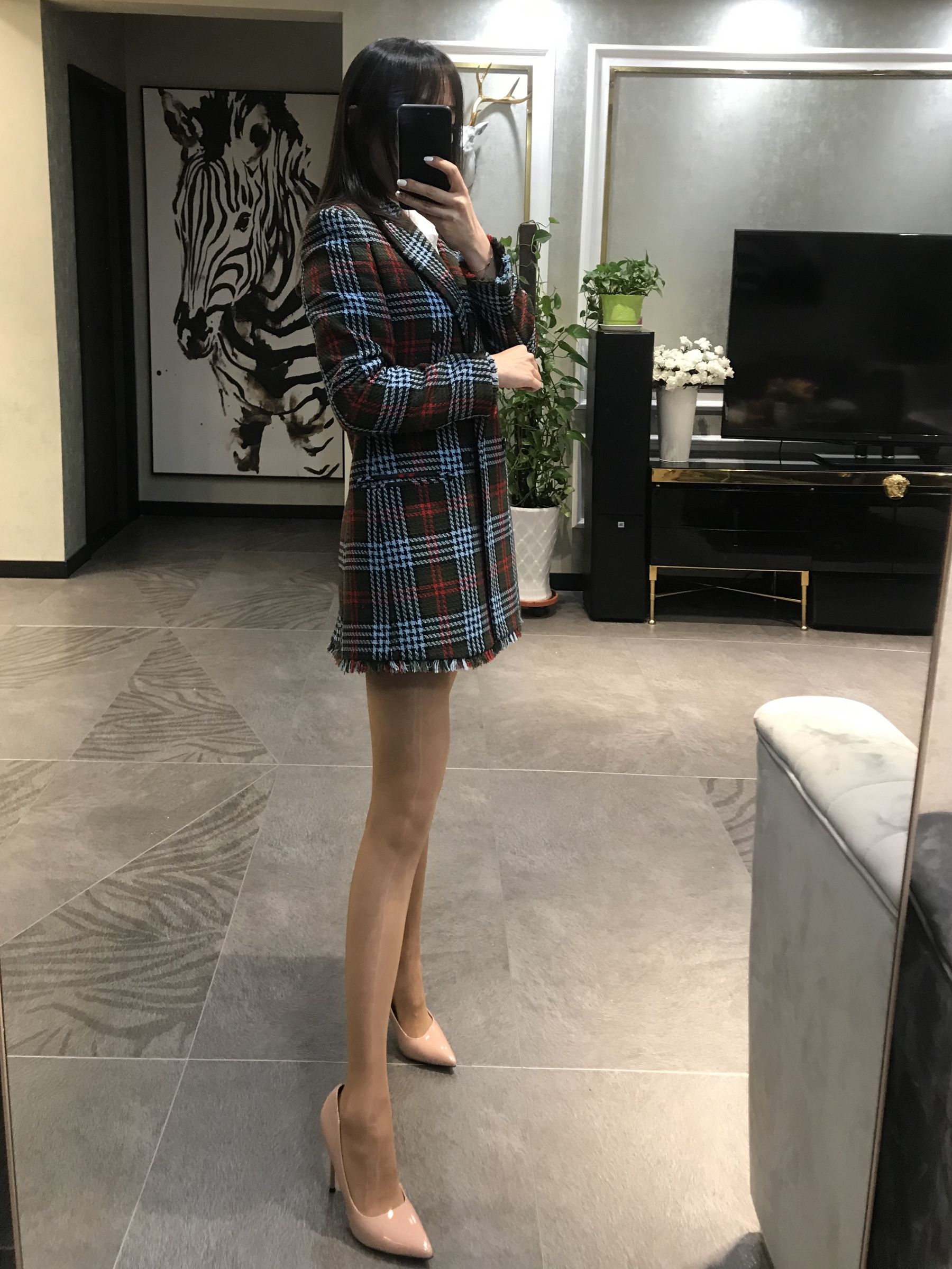 丝足博主麋鹿_Monroe 2020.04.29 肉色亮丝-图0