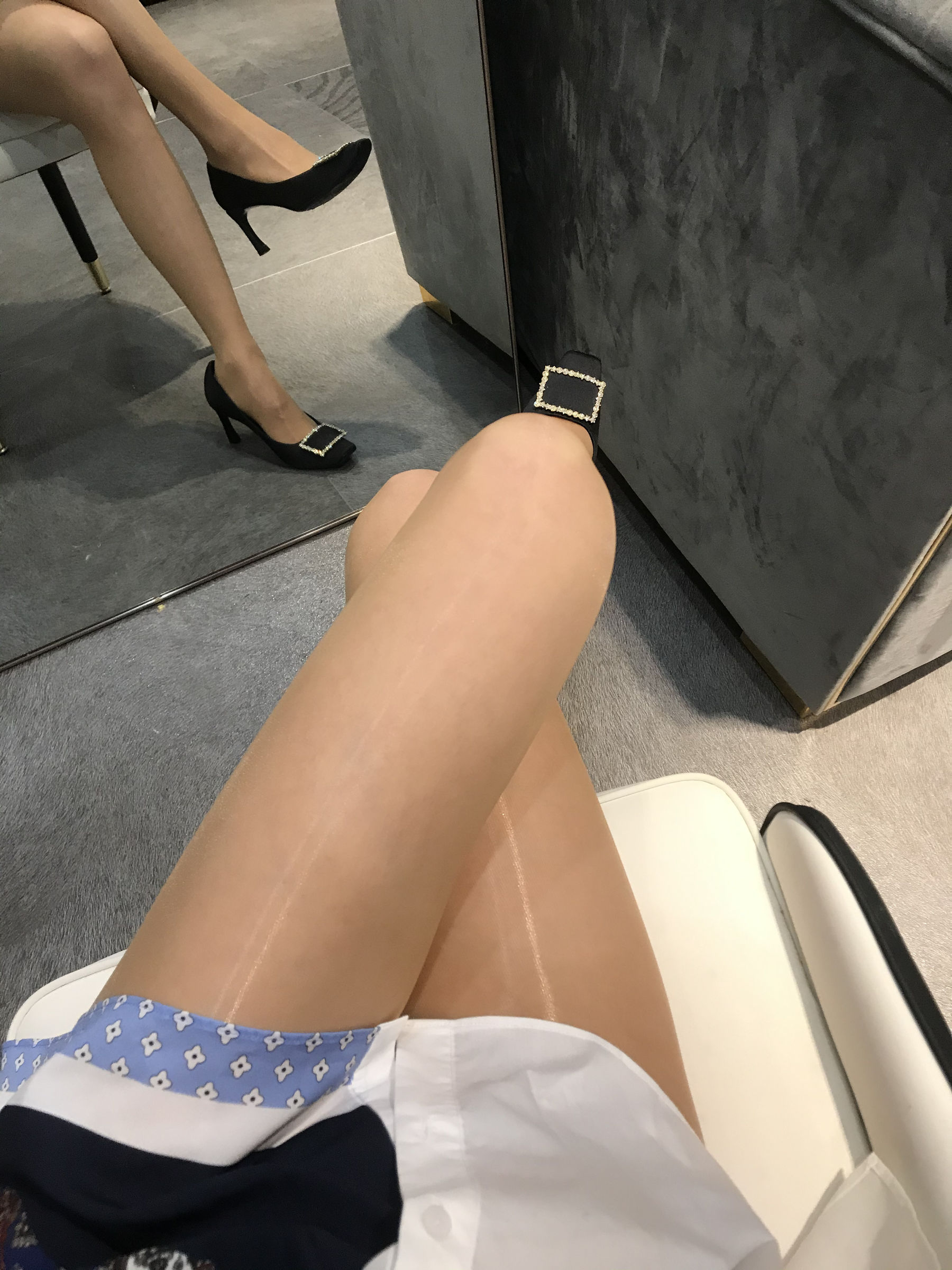 丝足博主麋鹿_Monroe 2020.04.29 肉色亮丝-图11