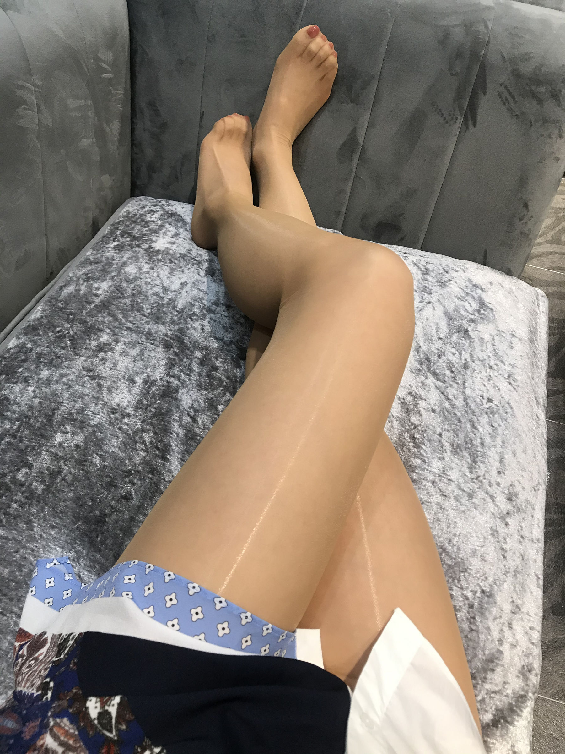 丝足博主麋鹿_Monroe 2020.04.29 肉色亮丝-图17