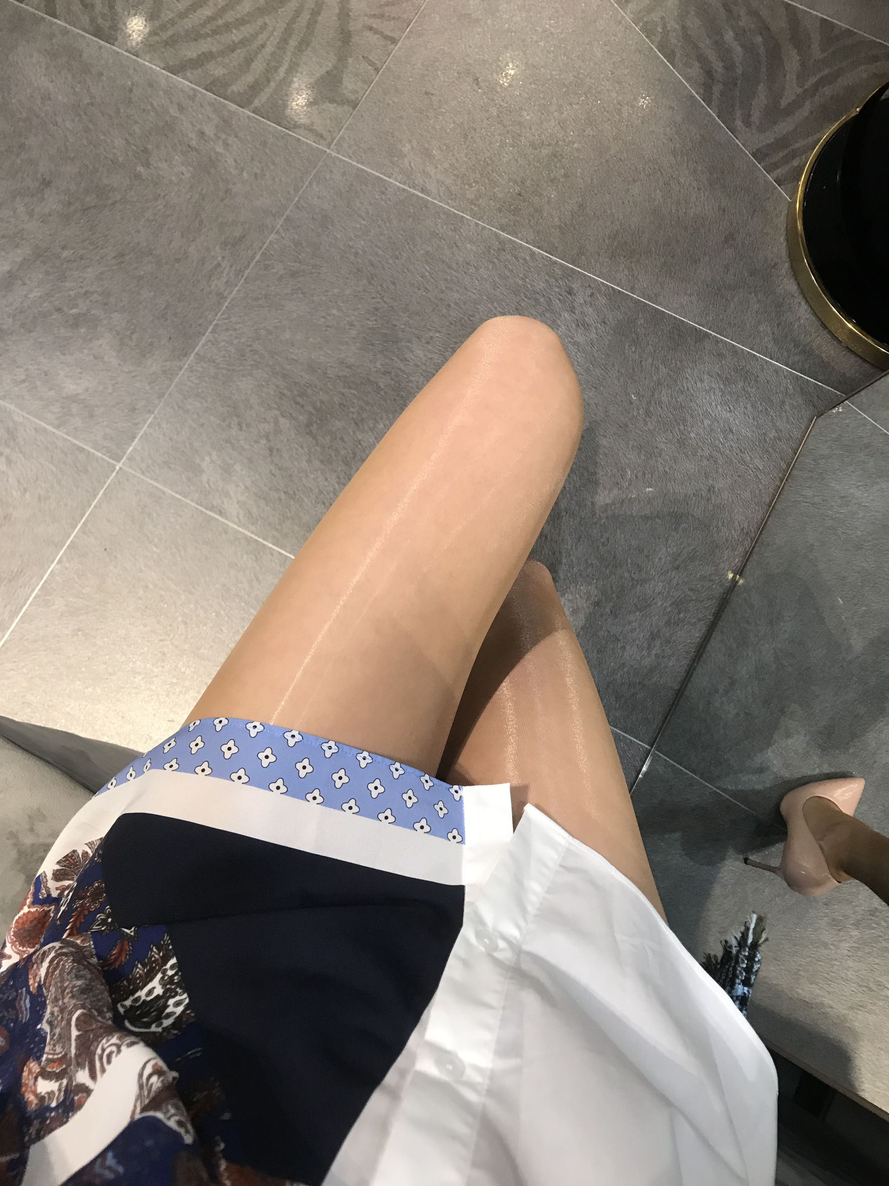 丝足博主麋鹿_Monroe 2020.04.29 肉色亮丝-图1