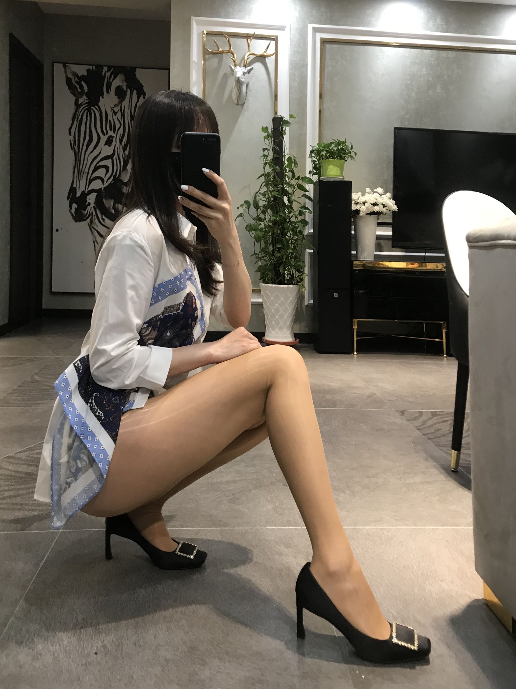 丝足博主麋鹿_Monroe 2020.04.29 肉色亮丝-图23