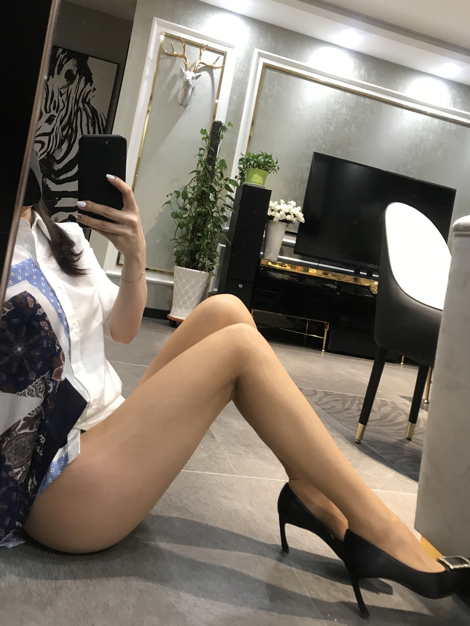 丝足博主麋鹿_Monroe 2020.04.29 肉色亮丝-图24