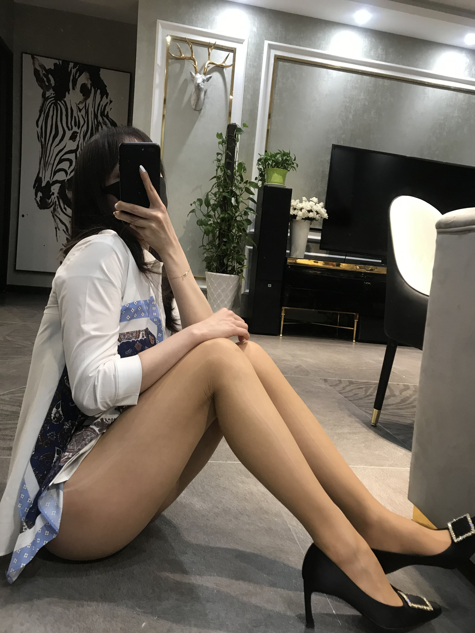 丝足博主麋鹿_Monroe 2020.04.29 肉色亮丝-图26