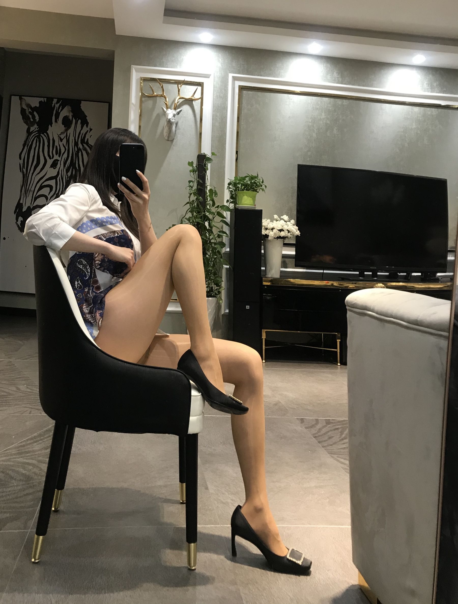 丝足博主麋鹿_Monroe 2020.04.29 肉色亮丝-图28