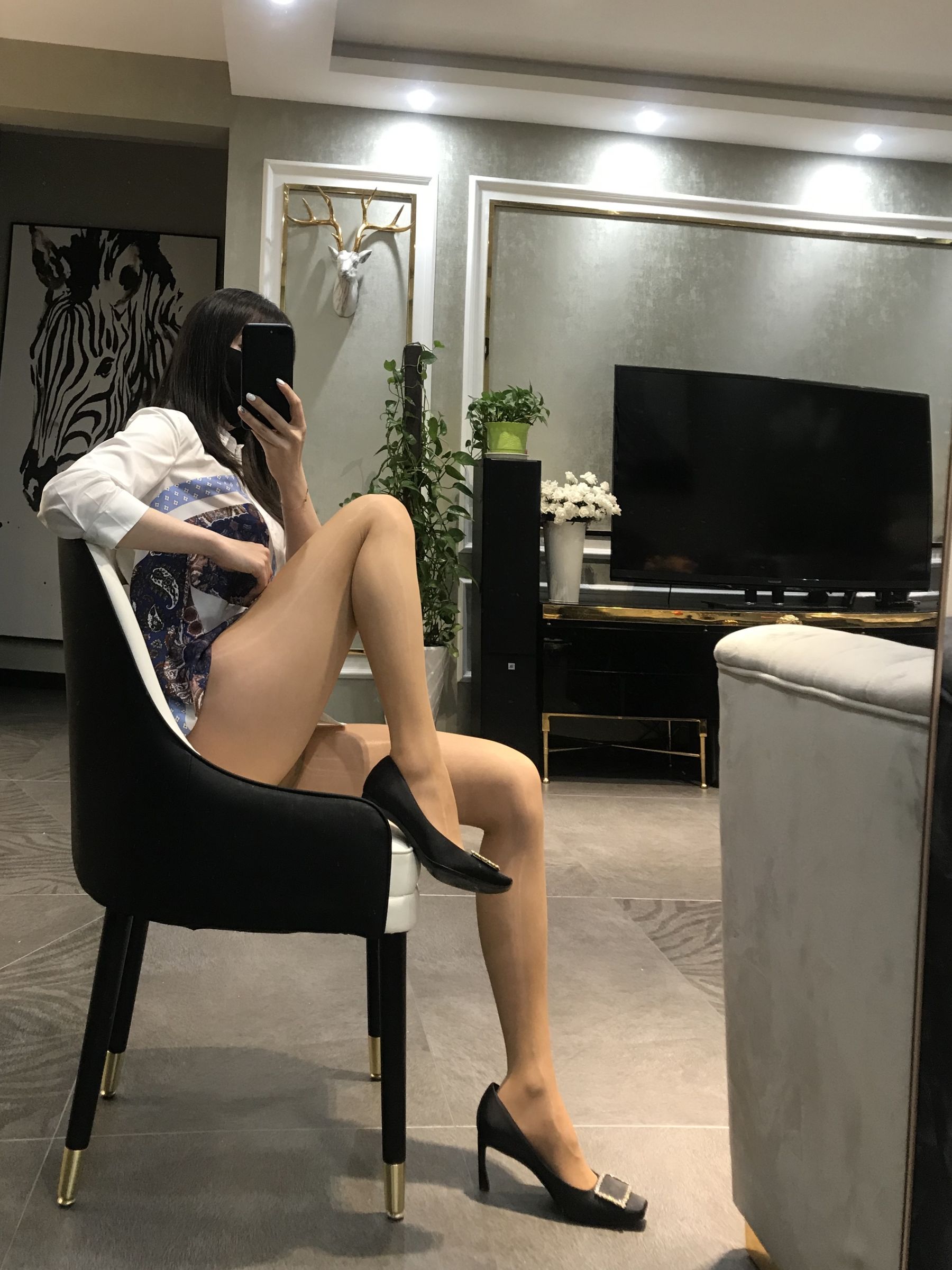 丝足博主麋鹿_Monroe 2020.04.29 肉色亮丝-图29