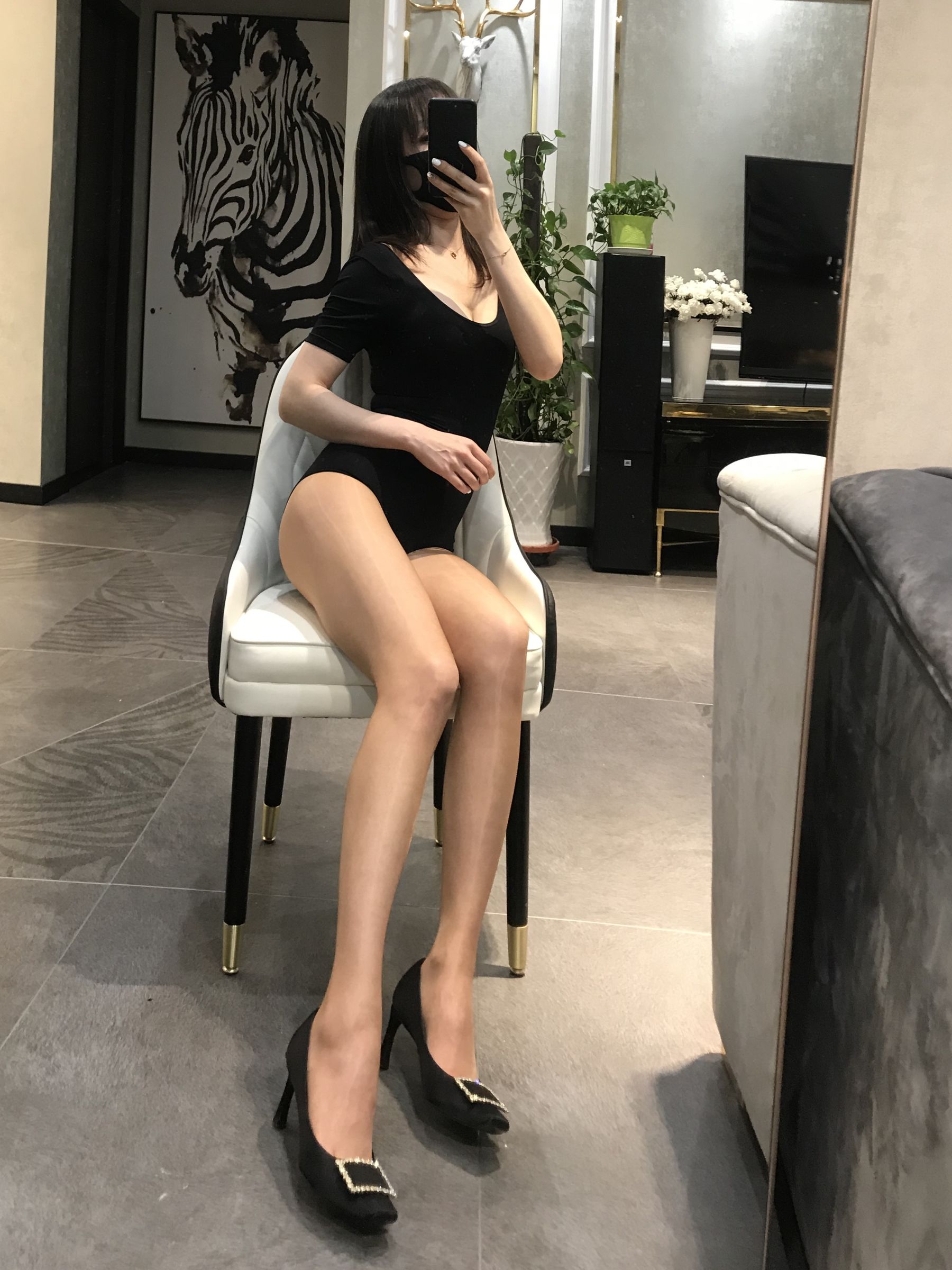 丝足博主麋鹿_Monroe 2020.04.29 肉色亮丝-图49