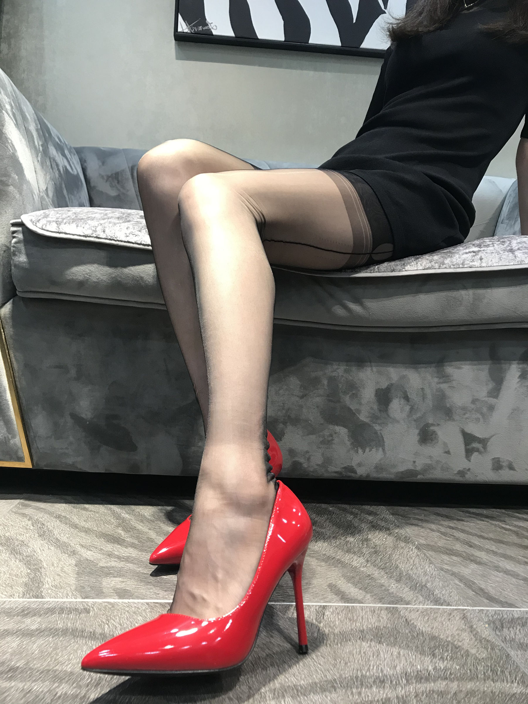 丝足博主麋鹿_Monroe 2020.05.08 红高黑吊-图18