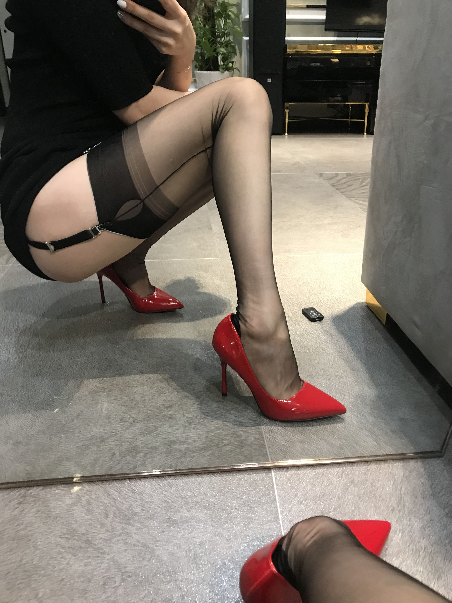 丝足博主麋鹿_Monroe 2020.05.08 红高黑吊-图21