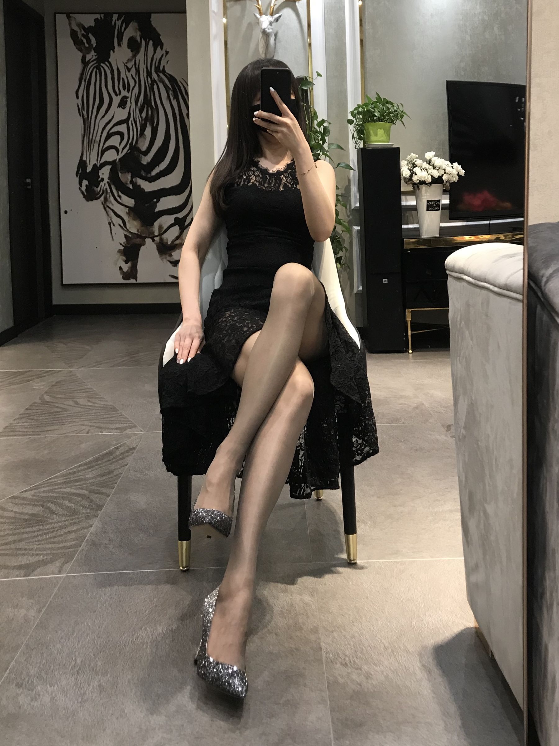 丝足博主麋鹿_Monroe 2020.05.14 名媛黑丝-图15