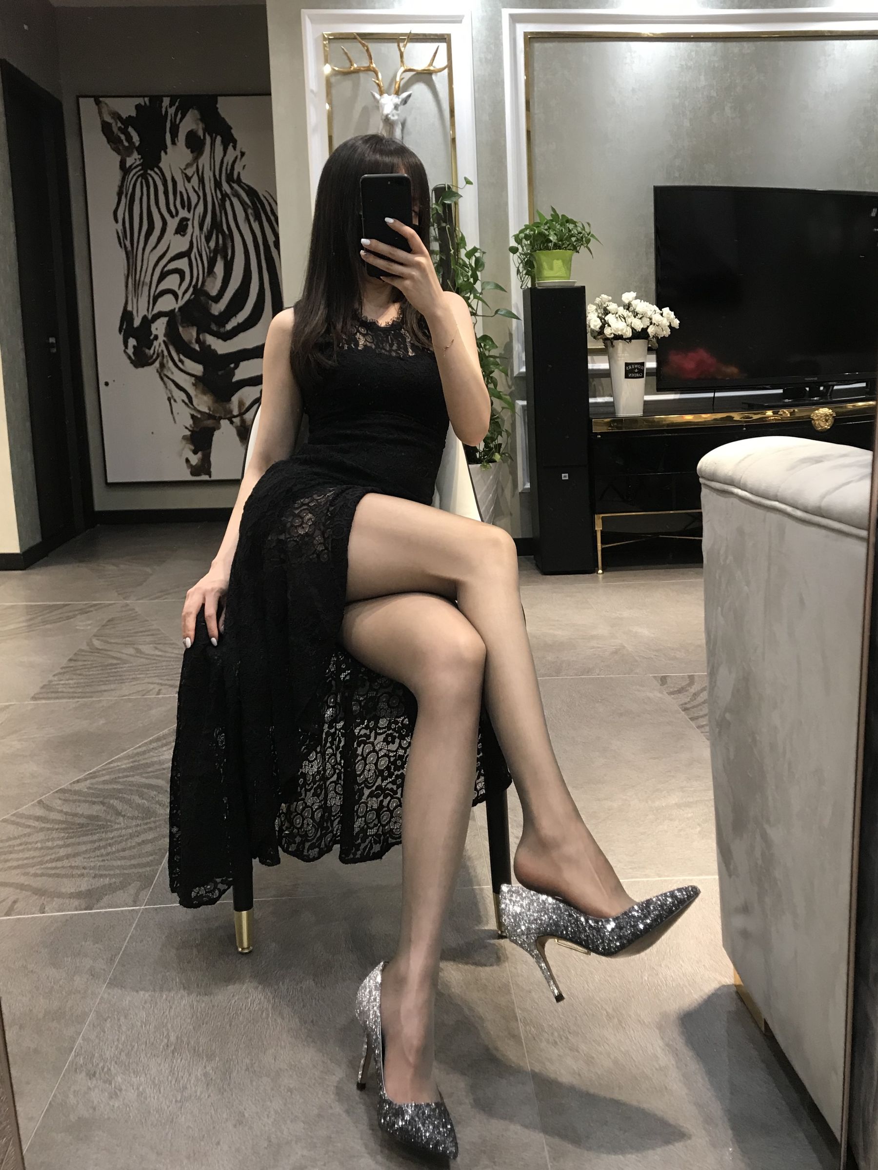 丝足博主麋鹿_Monroe 2020.05.14 名媛黑丝-图21