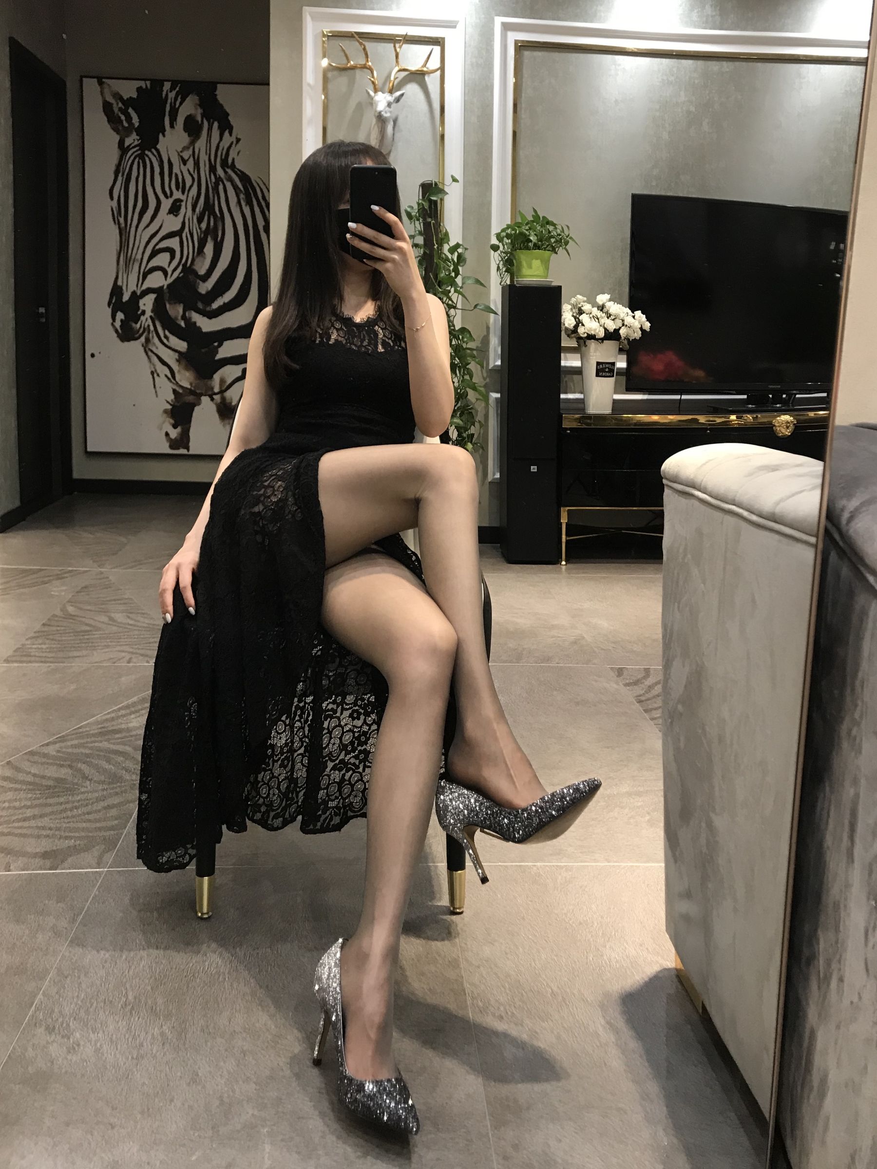 丝足博主麋鹿_Monroe 2020.05.14 名媛黑丝-图22