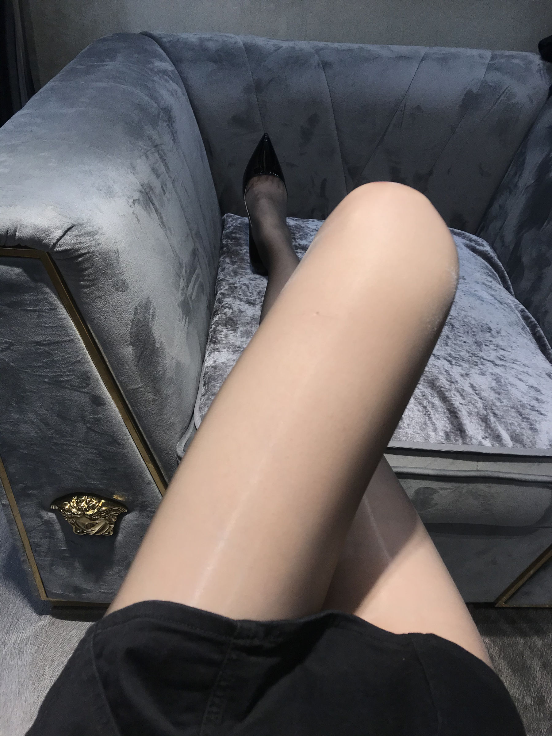 丝足博主麋鹿_Monroe 2020.06.02 灰亮丝-图0