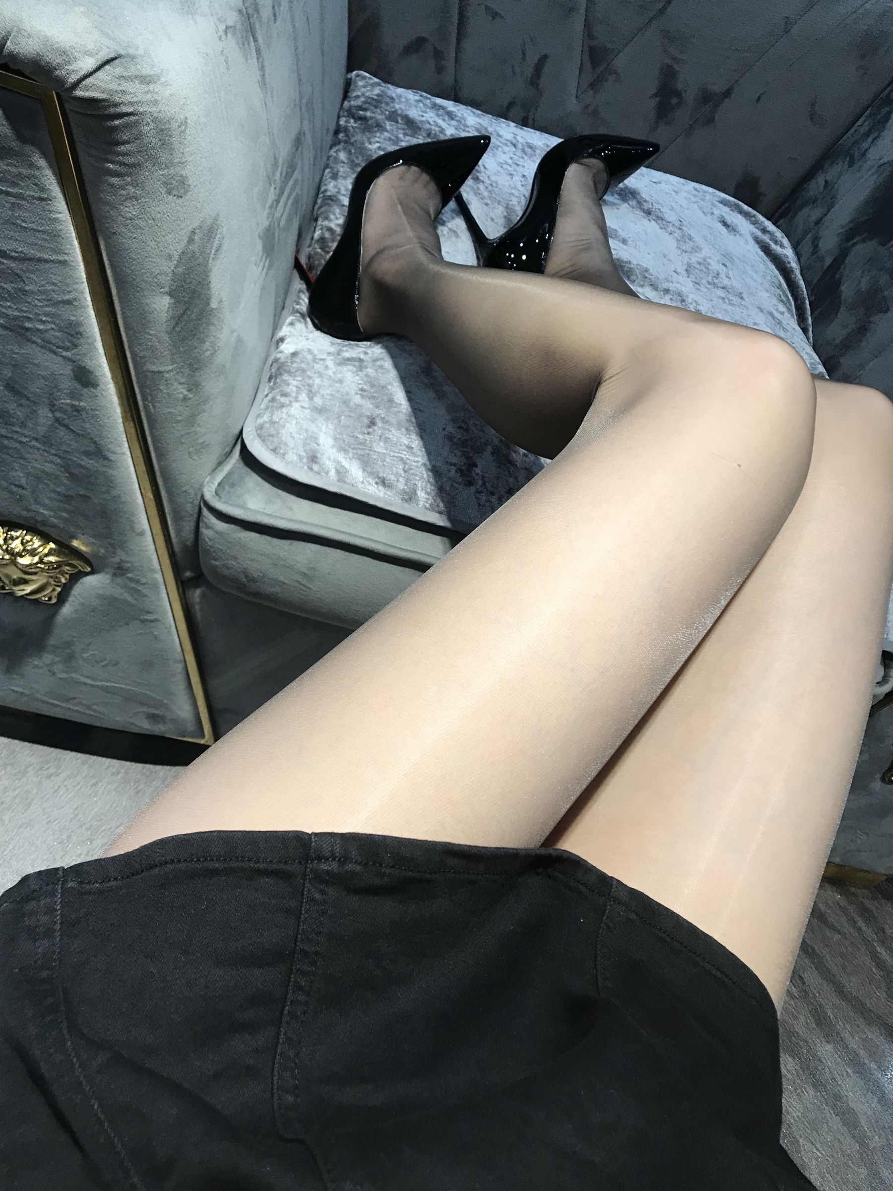 丝足博主麋鹿_Monroe 2020.06.02 灰亮丝-图4