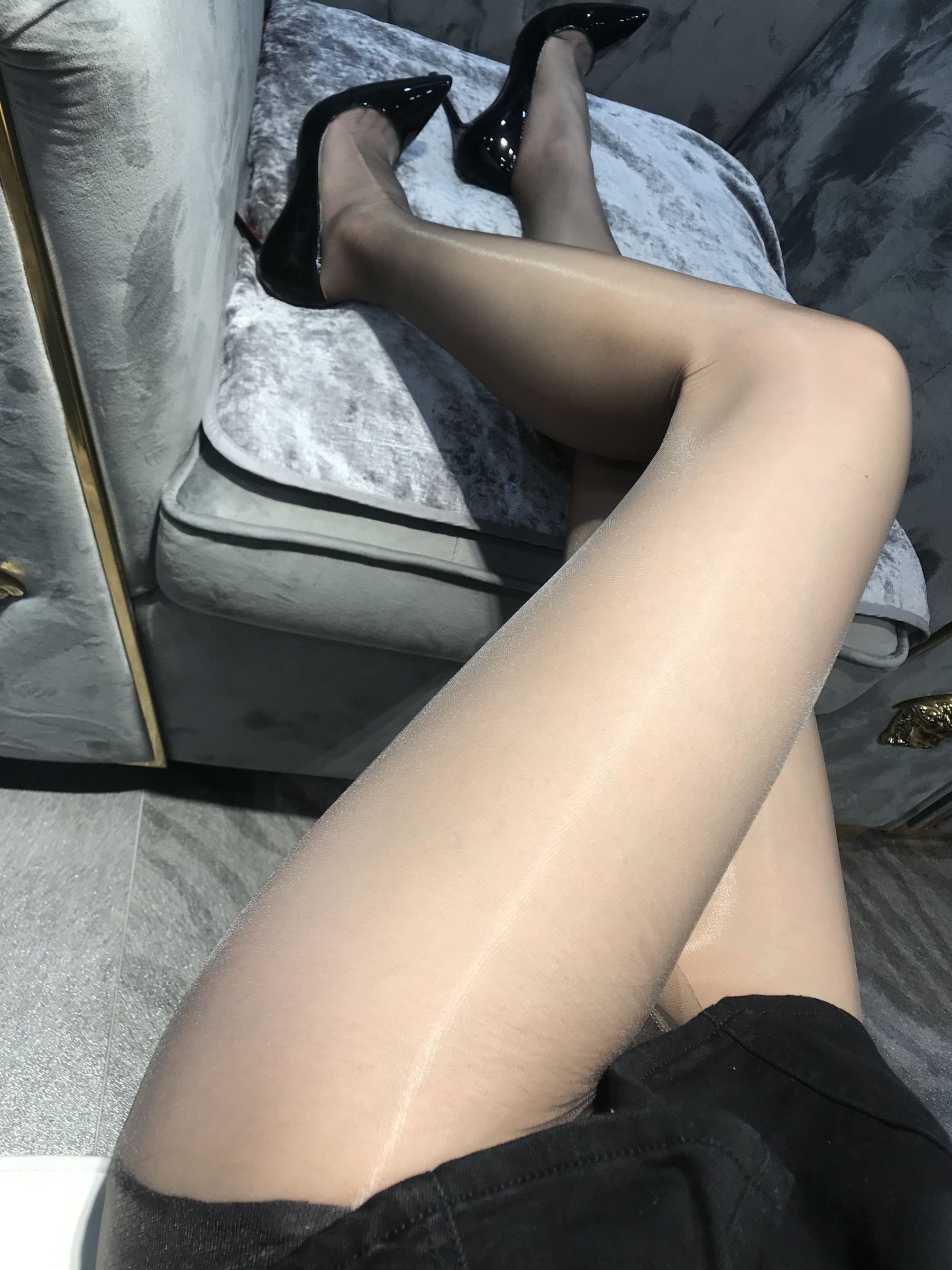 丝足博主麋鹿_Monroe 2020.06.02 灰亮丝-图5