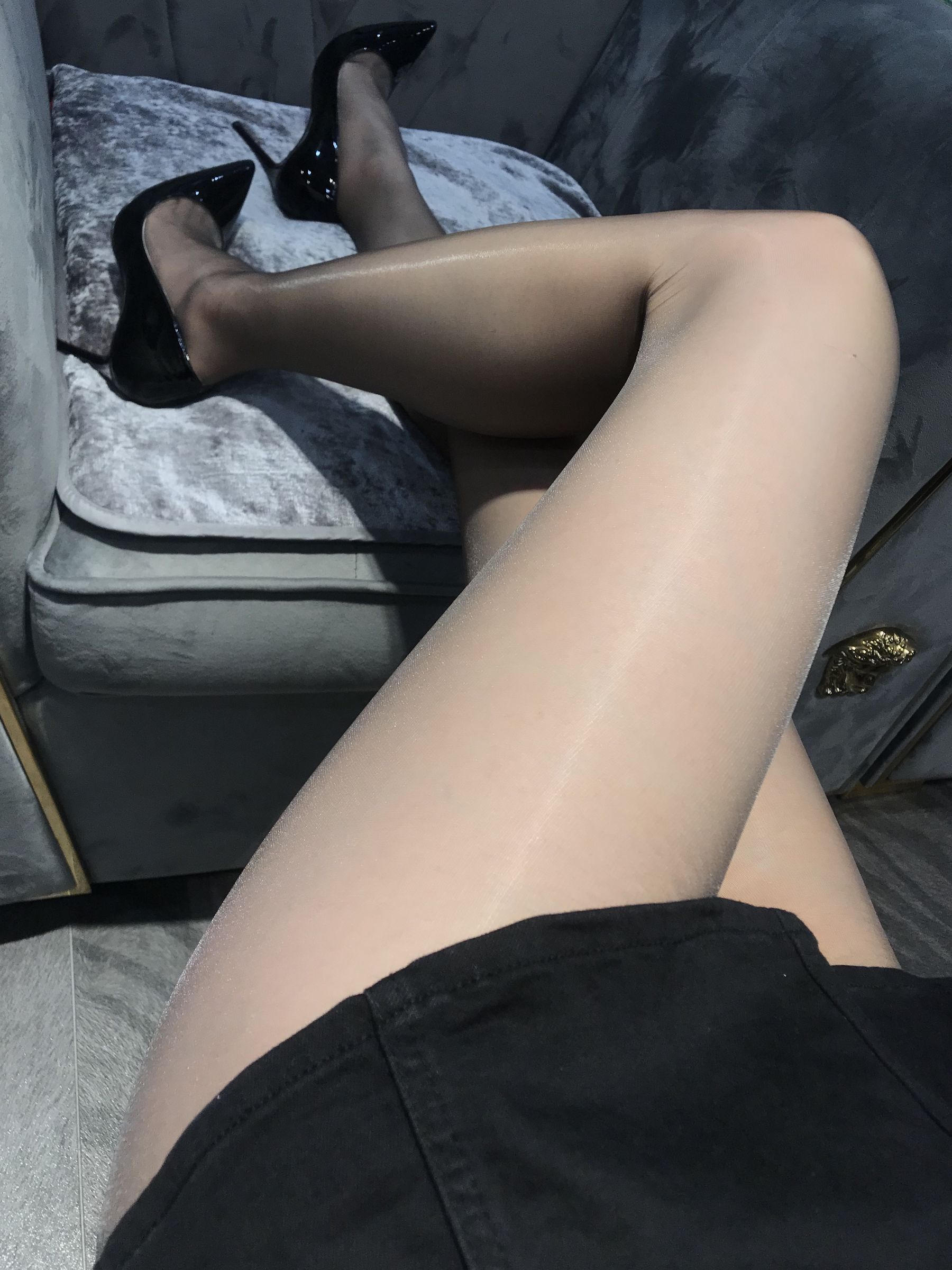 丝足博主麋鹿_Monroe 2020.06.02 灰亮丝-图6