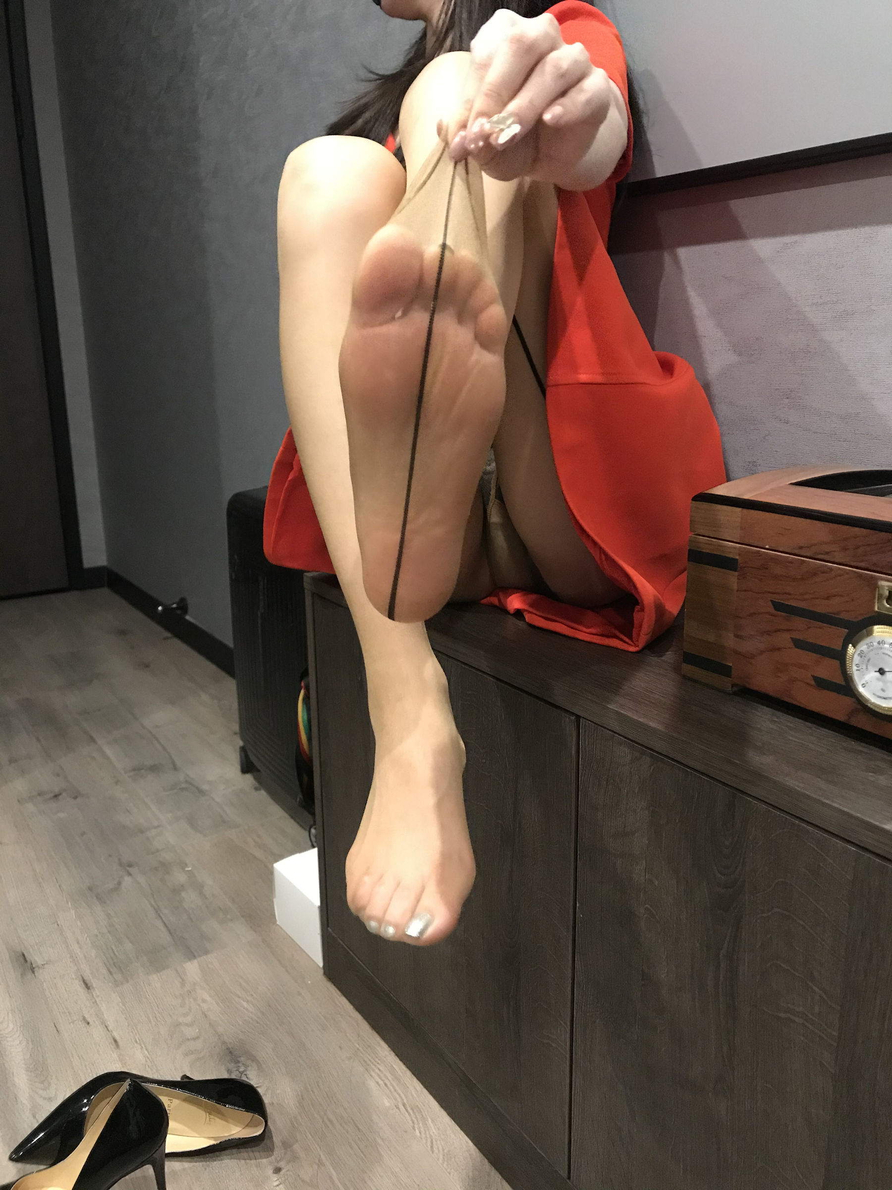 丝足博主麋鹿_Monroe 2020.07.02 情趣线条丝袜-图18