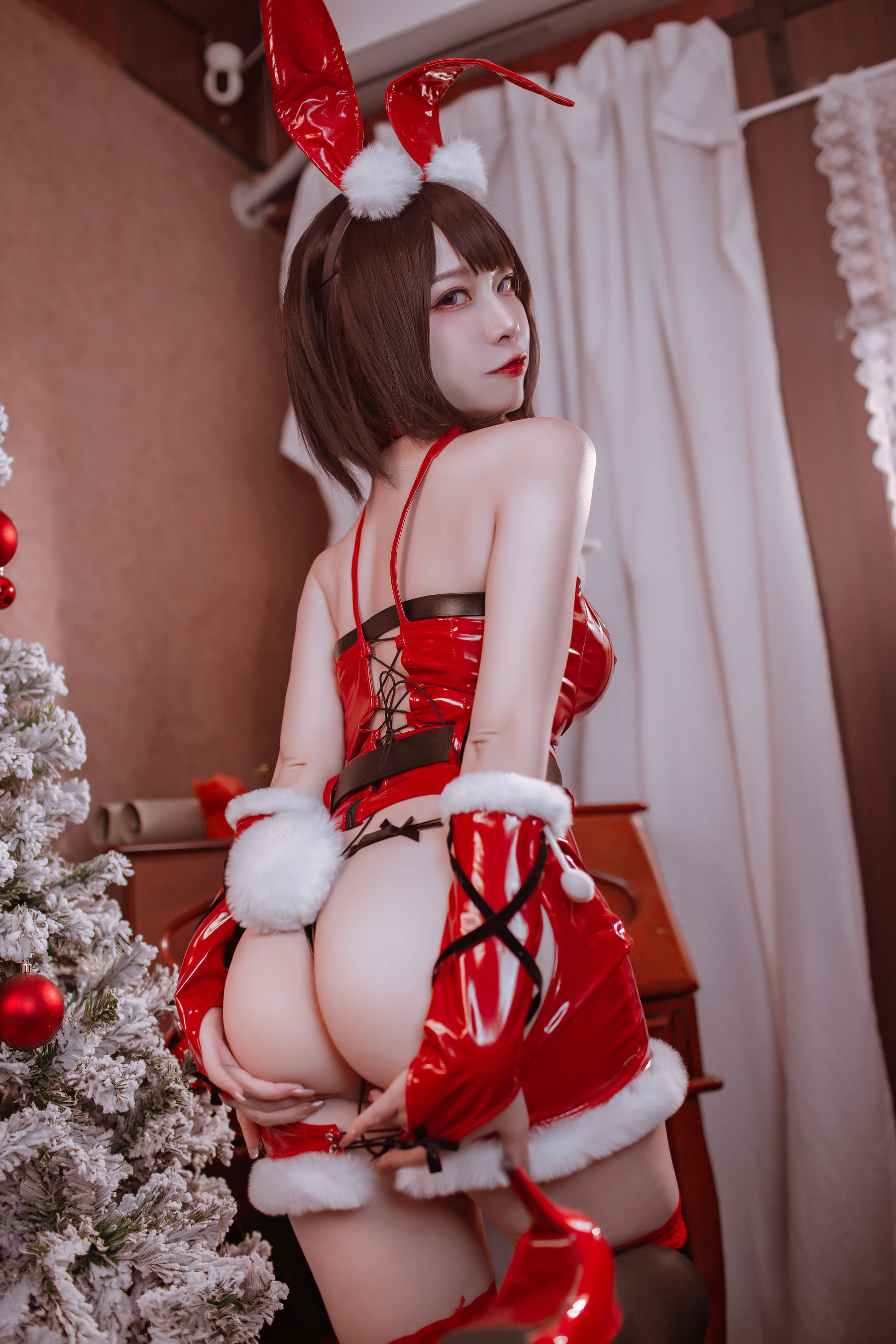 人气Coser二佐Nisa - 圣诞佐佐-图10