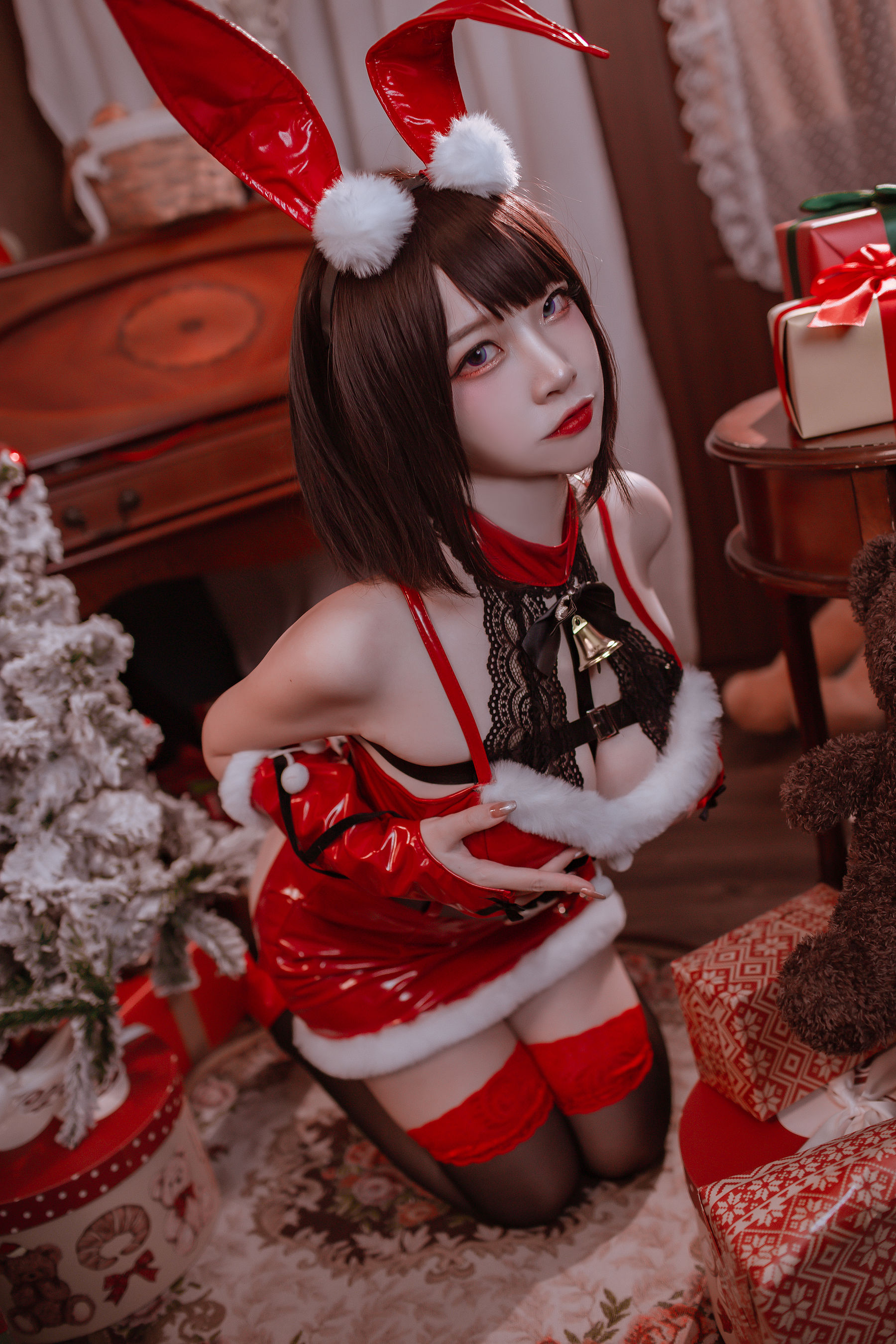 人气Coser二佐Nisa - 圣诞佐佐-图18