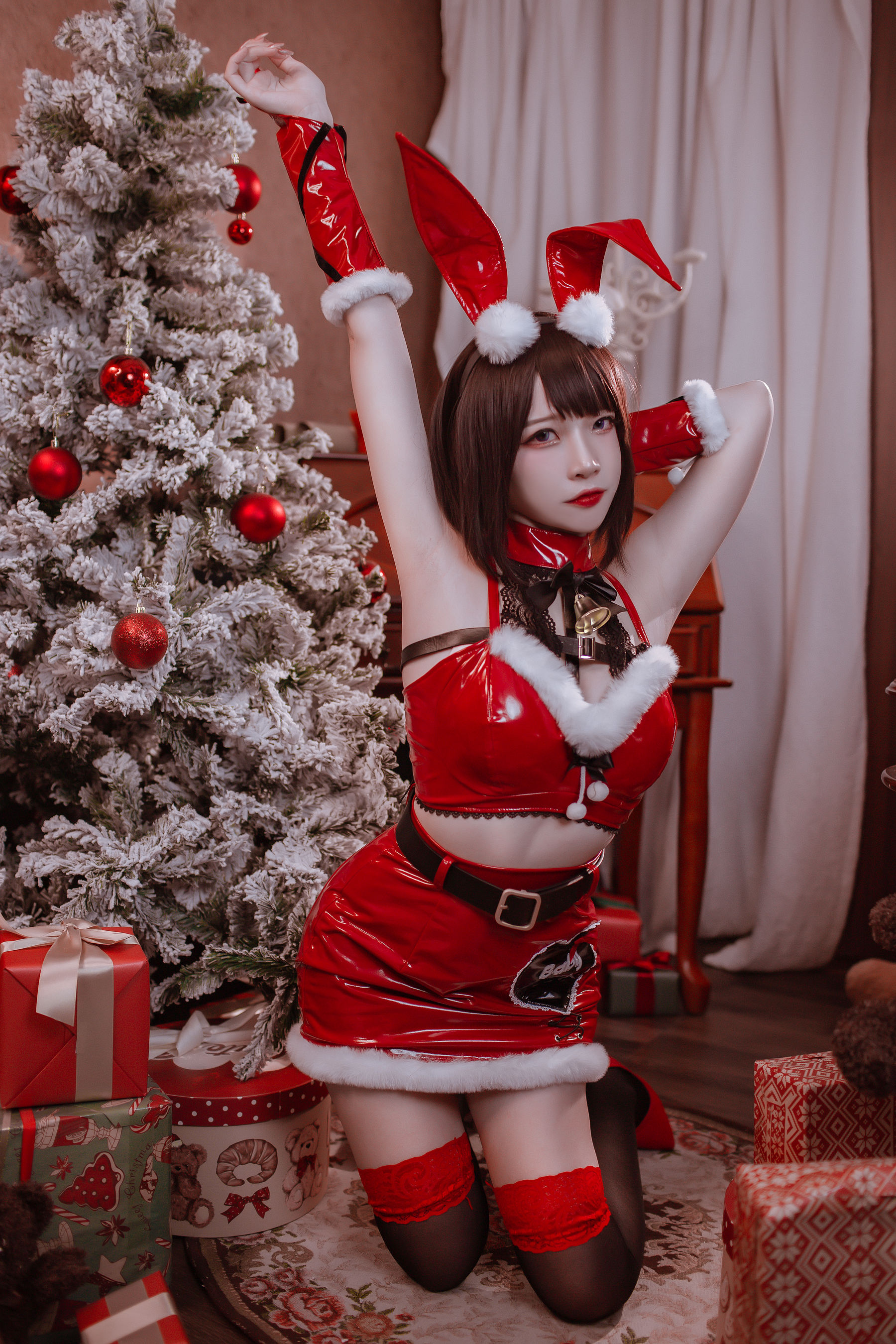 人气Coser二佐Nisa - 圣诞佐佐-图21