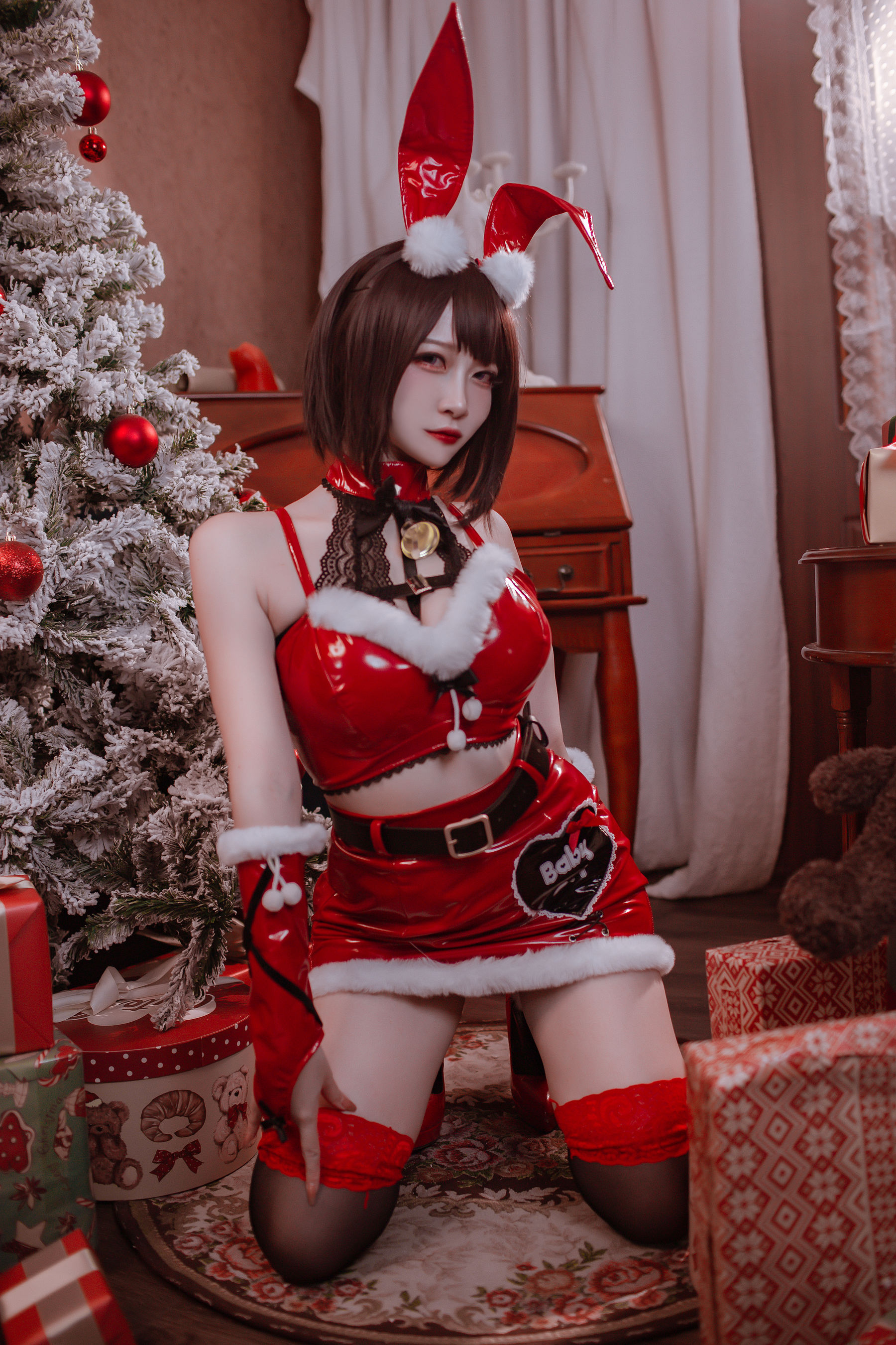 人气Coser二佐Nisa - 圣诞佐佐-图23