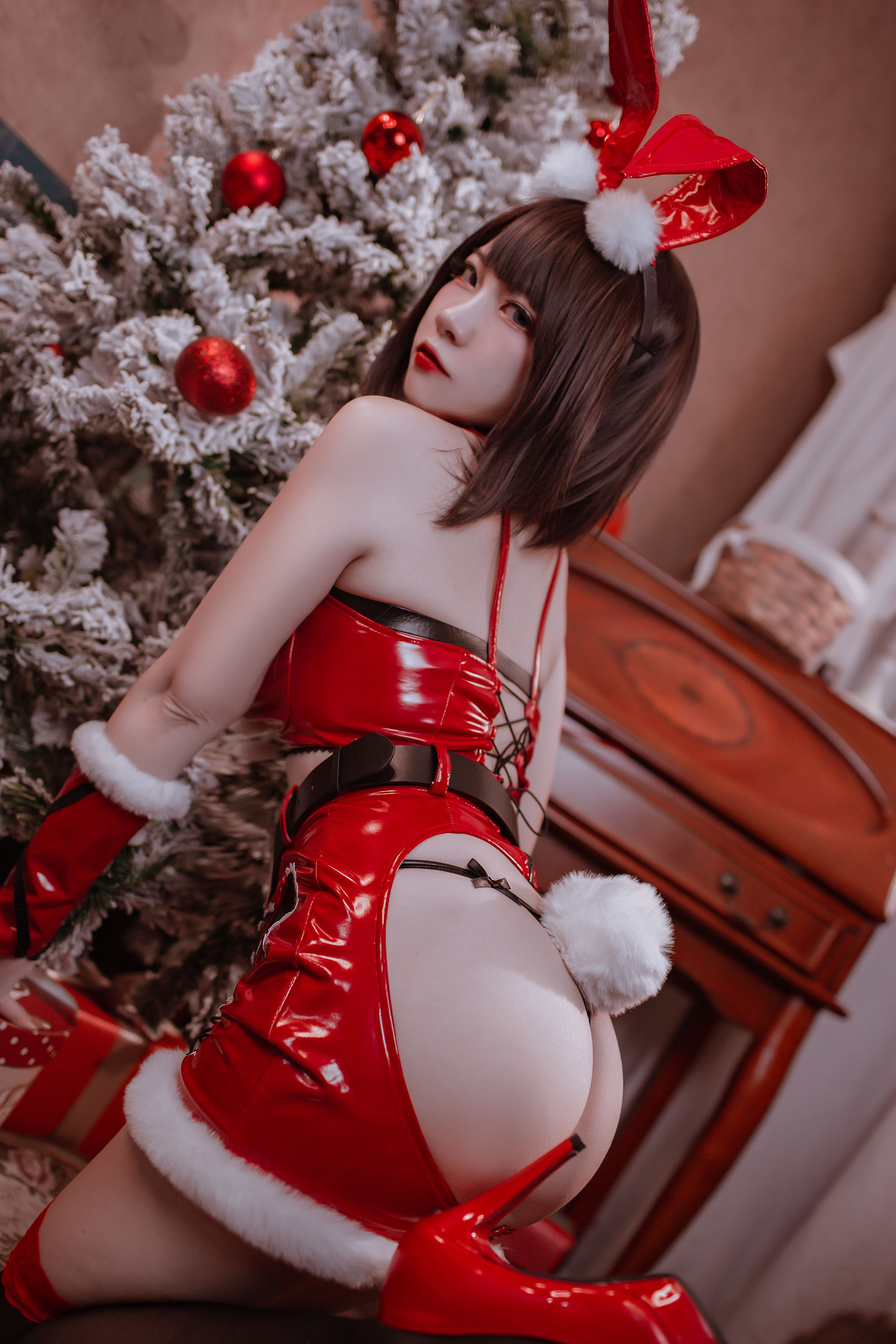 人气Coser二佐Nisa - 圣诞佐佐-图32