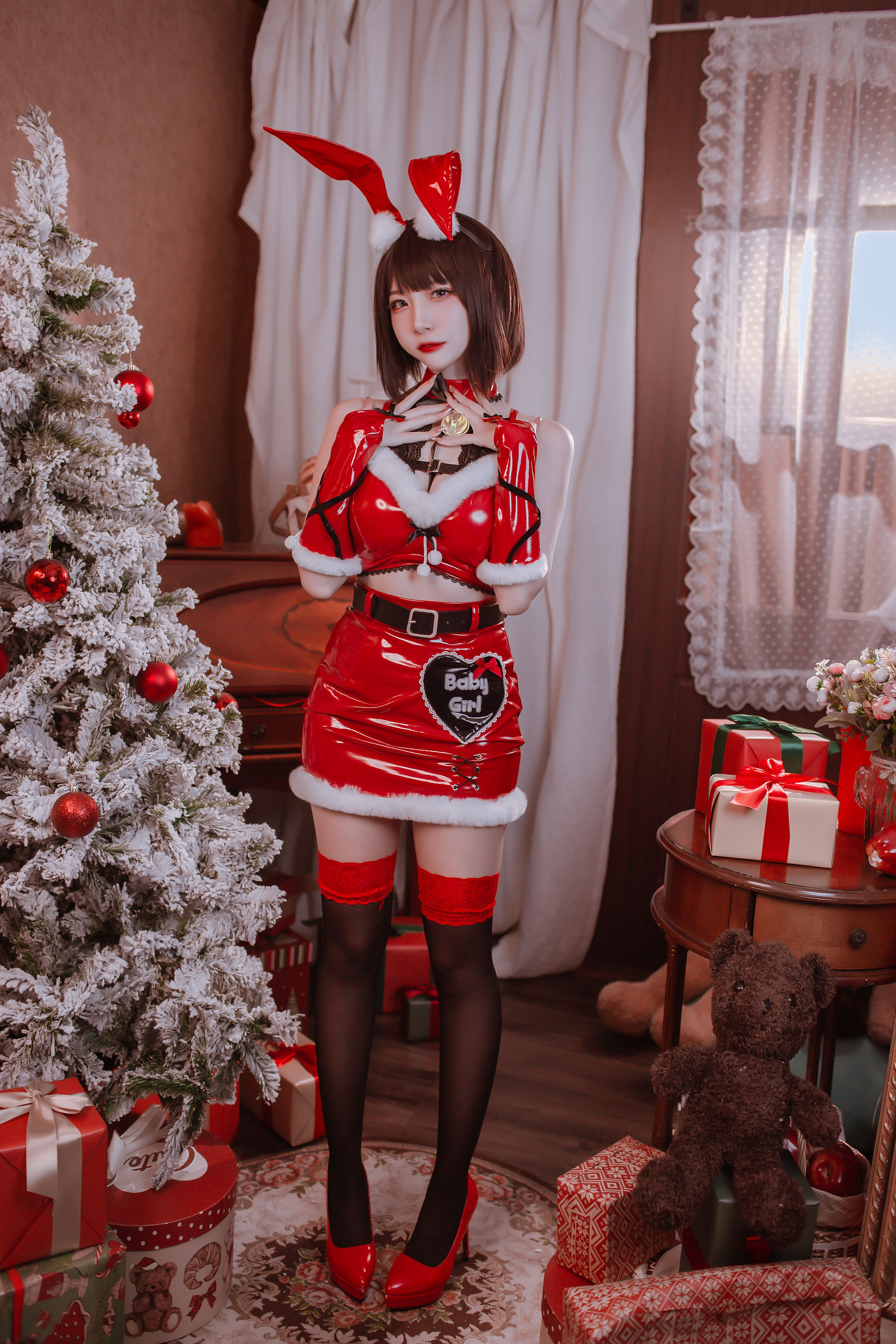人气Coser二佐Nisa - 圣诞佐佐-图3