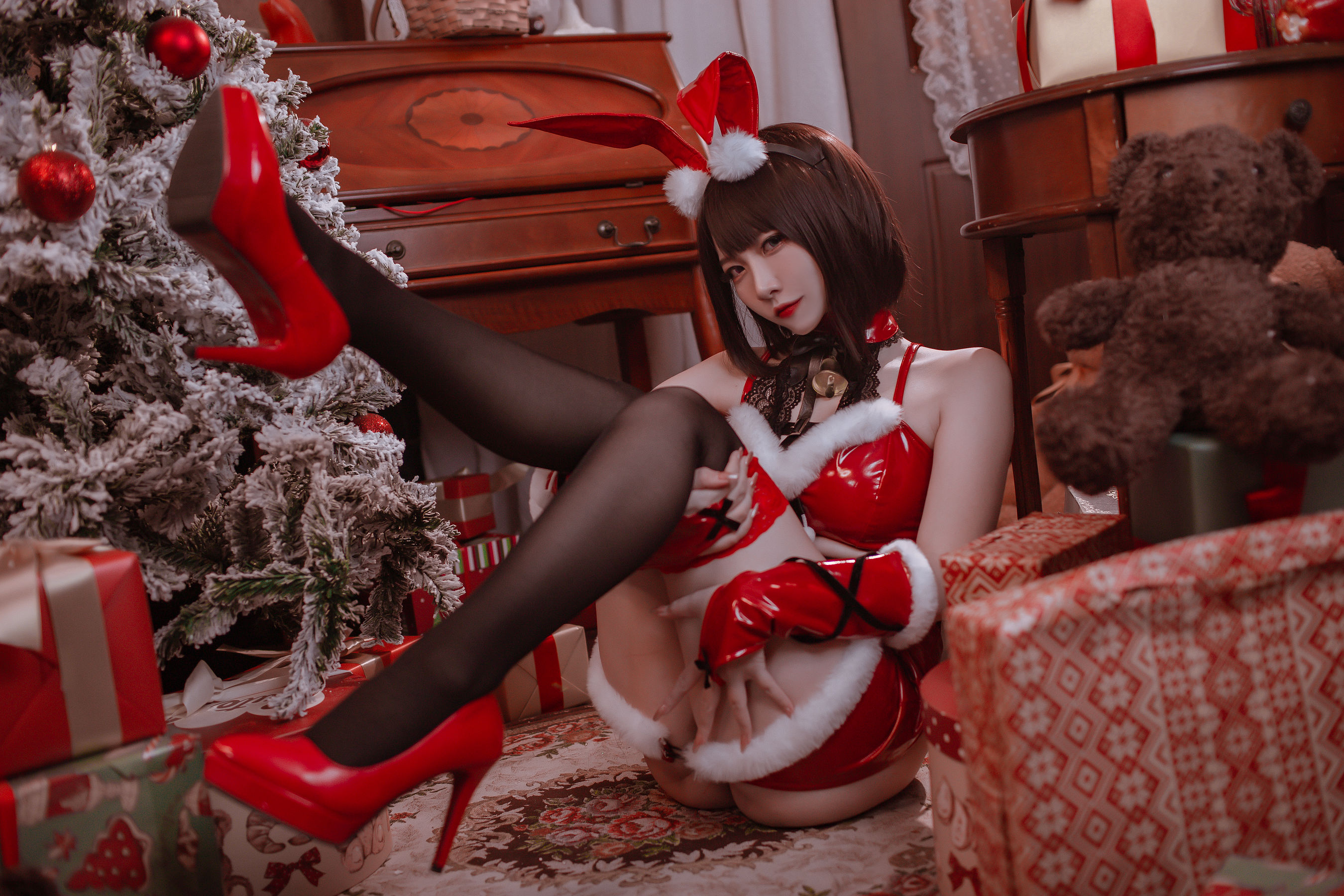 人气Coser二佐Nisa - 圣诞佐佐-图40