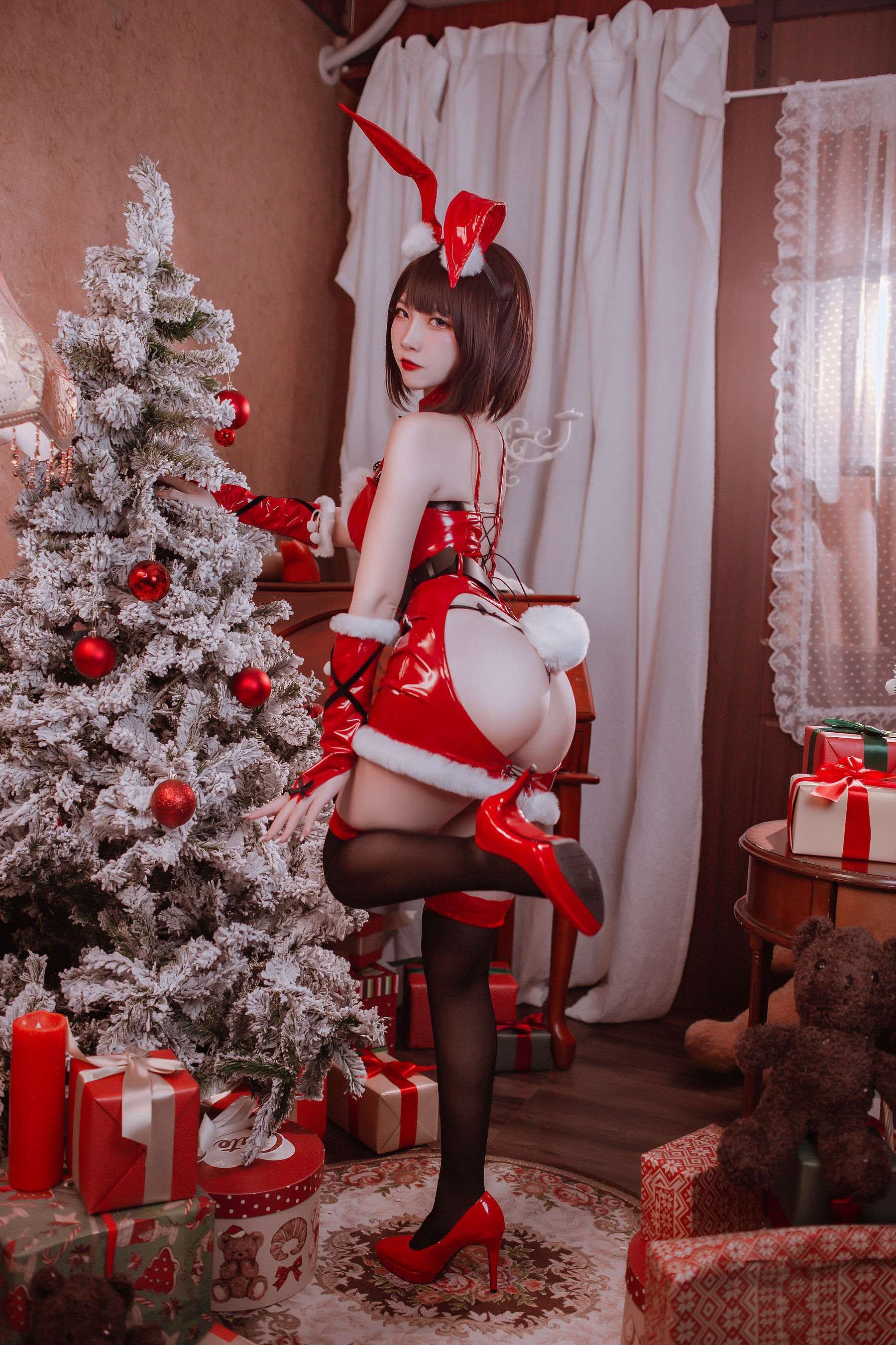 人气Coser二佐Nisa - 圣诞佐佐-图6