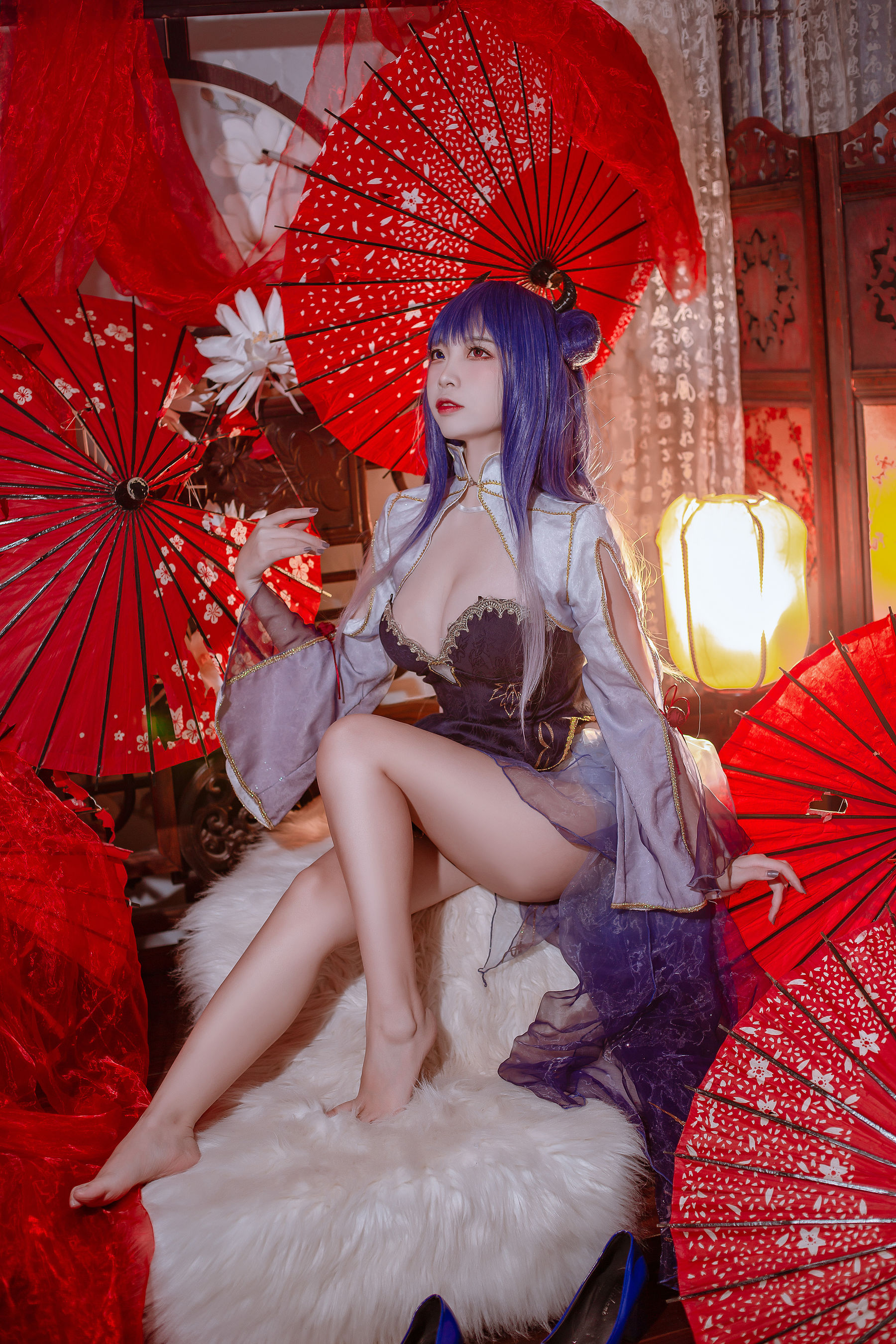 人气Coser二佐Nisa - 碧蓝 伊吹旗袍-图17