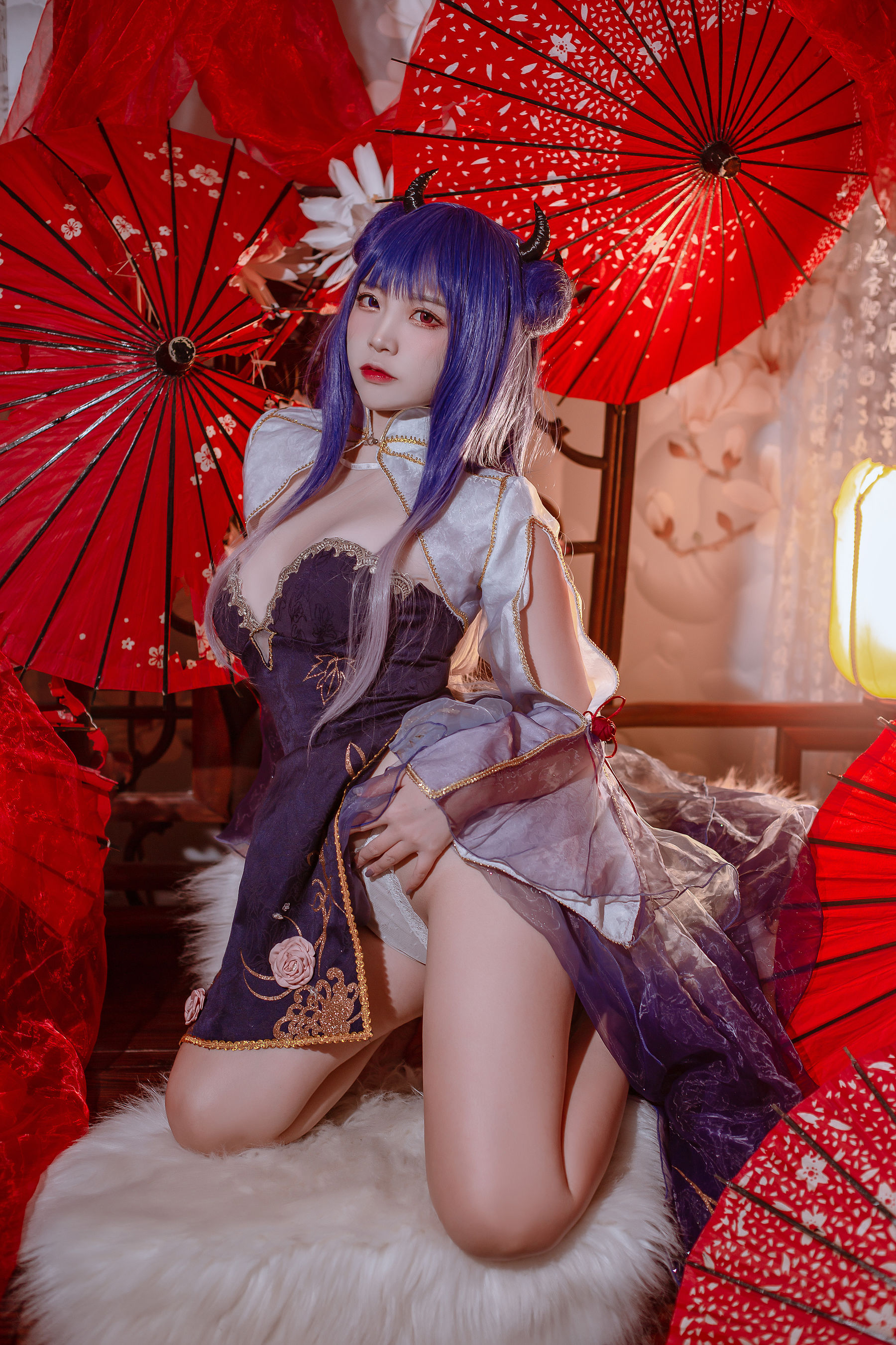 人气Coser二佐Nisa - 碧蓝 伊吹旗袍-图19