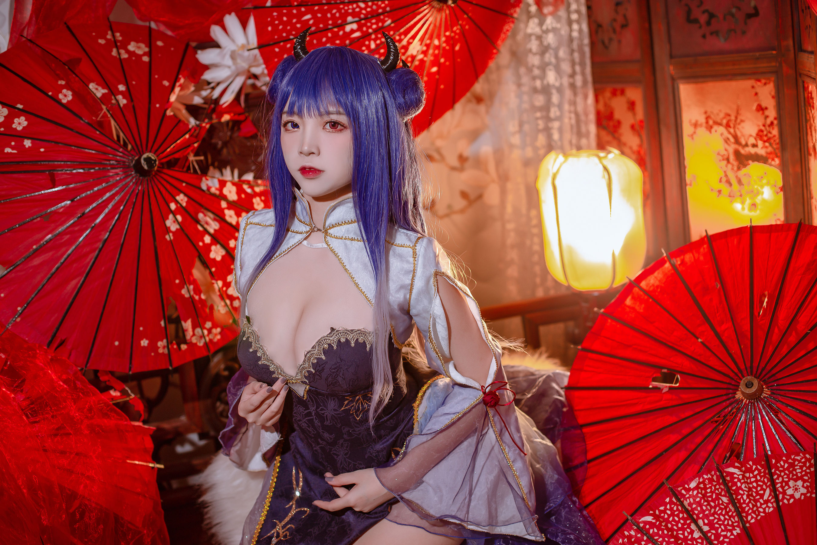 人气Coser二佐Nisa - 碧蓝 伊吹旗袍-图21