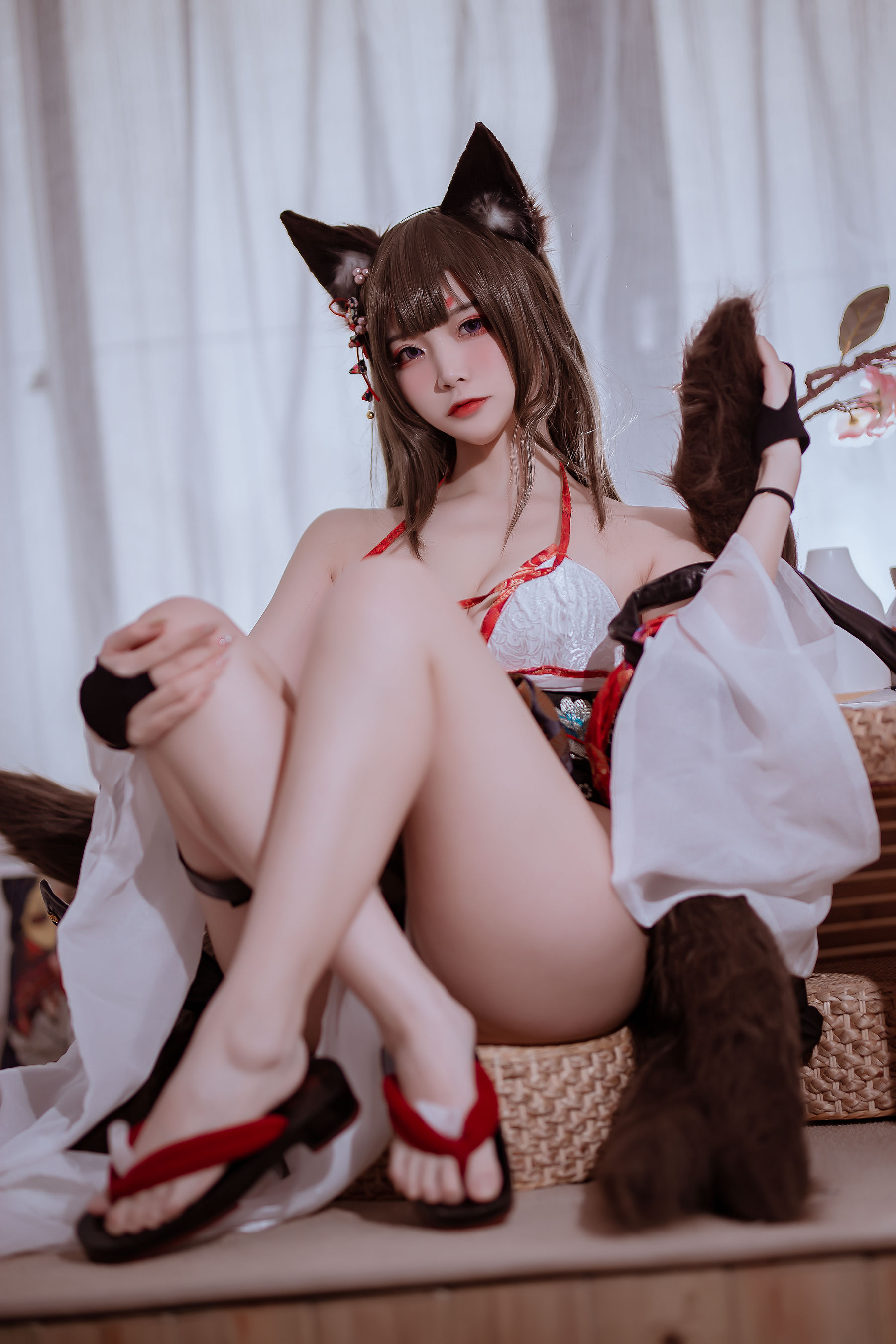 人气Coser二佐Nisa - 碧蓝 天城泳装-图5