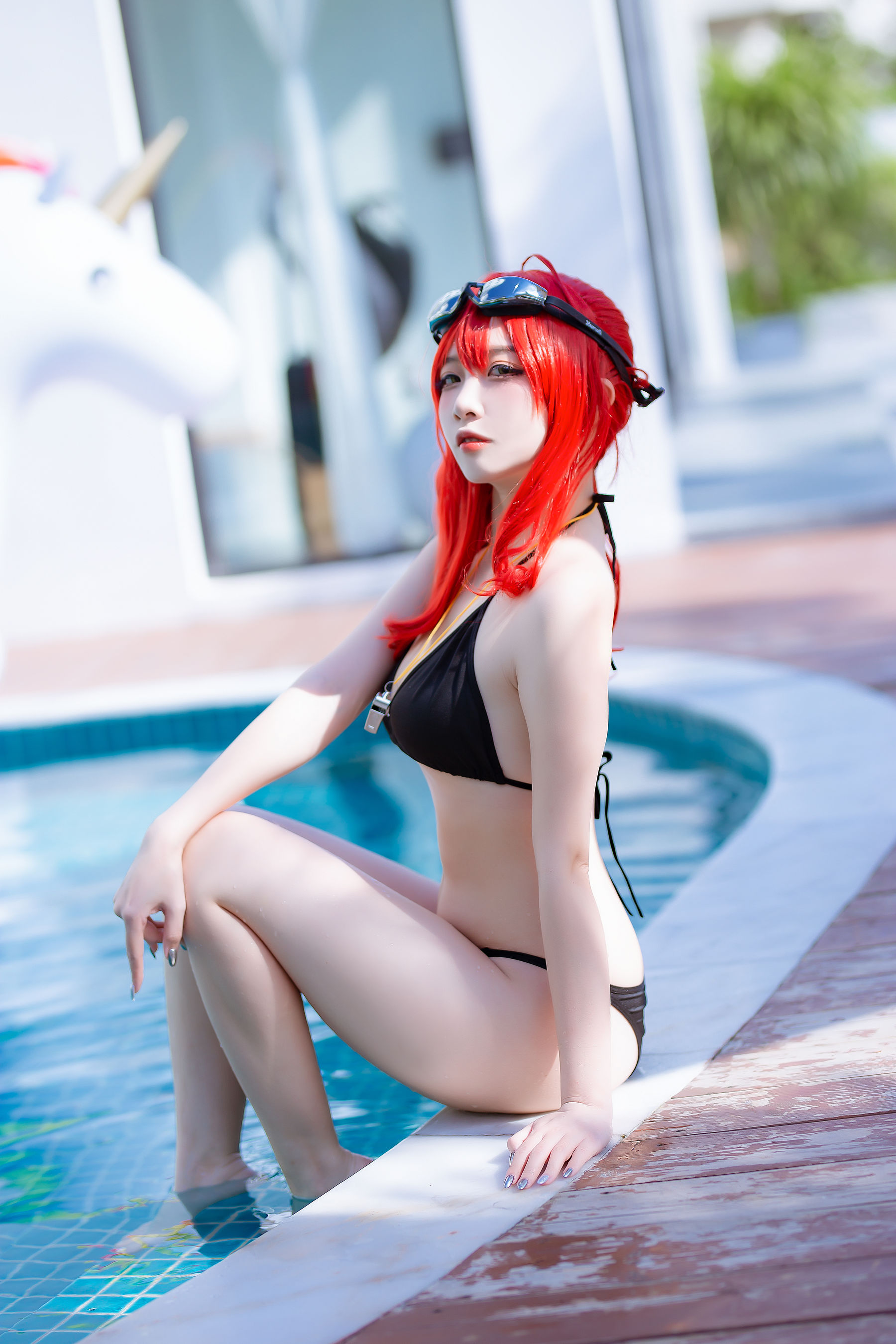 人气Coser二佐Nisa - 碧蓝航线 扎拉泳装-图1