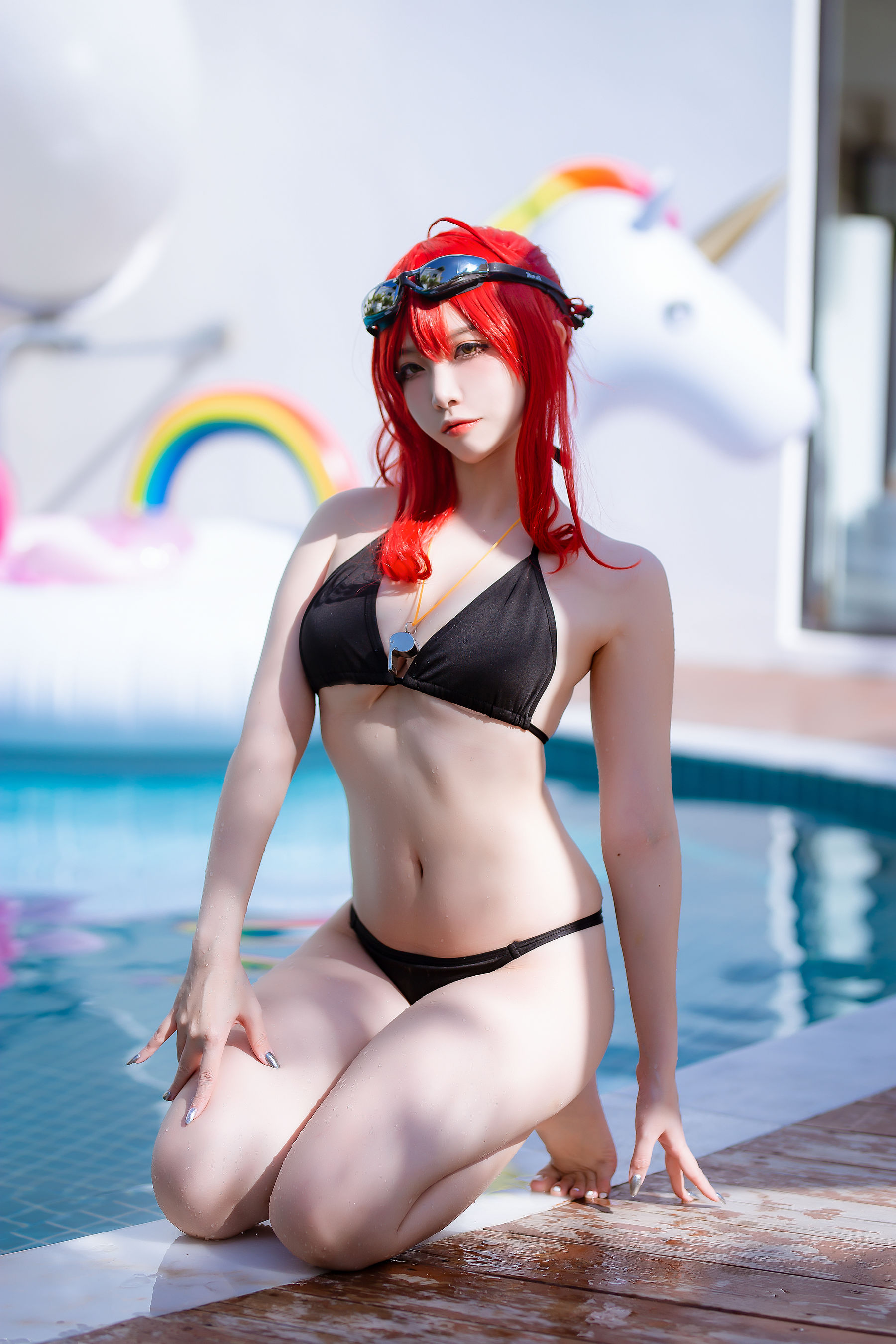 人气Coser二佐Nisa - 碧蓝航线 扎拉泳装-图2