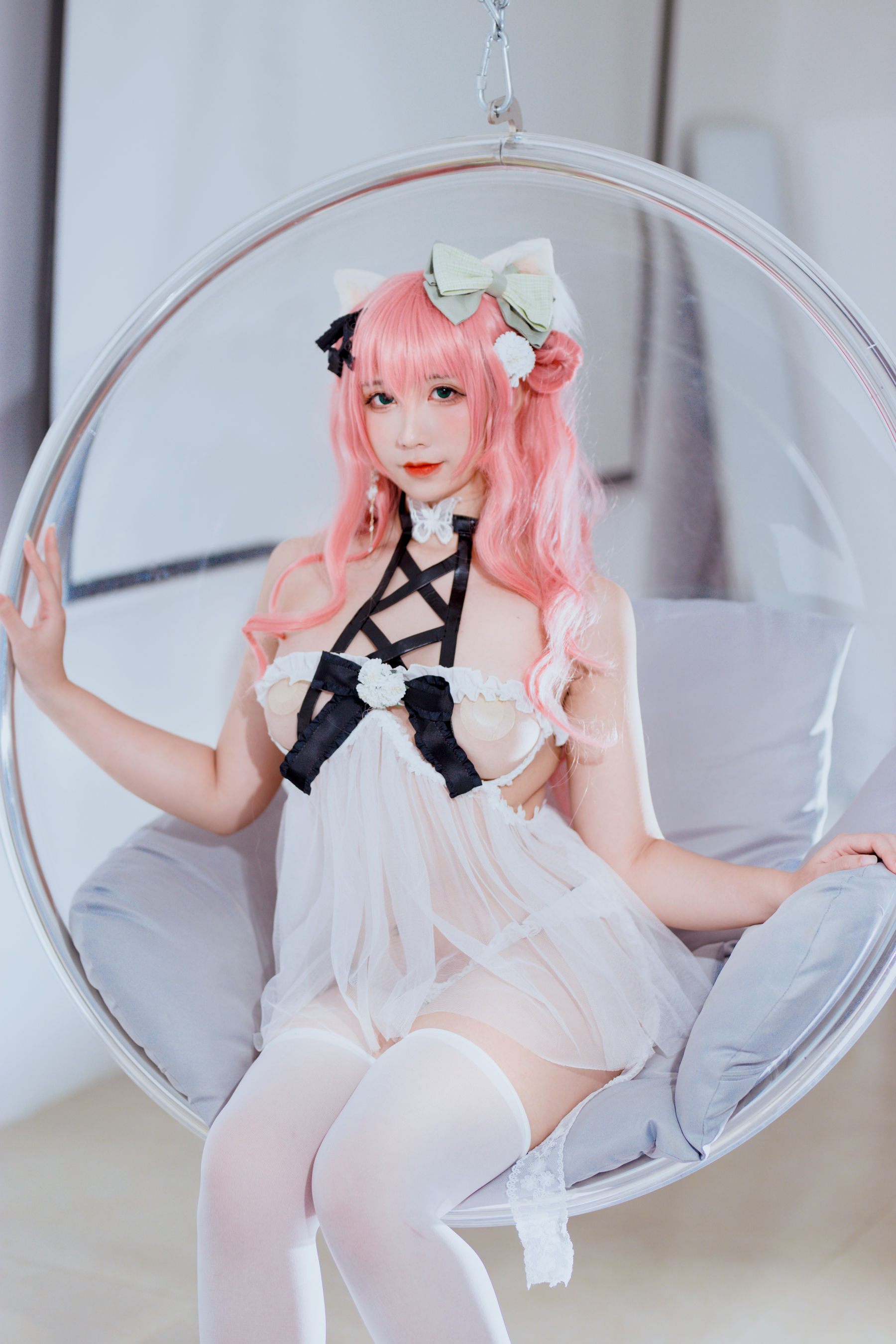 动漫博主九曲Jean - 粉发妹妹-图0