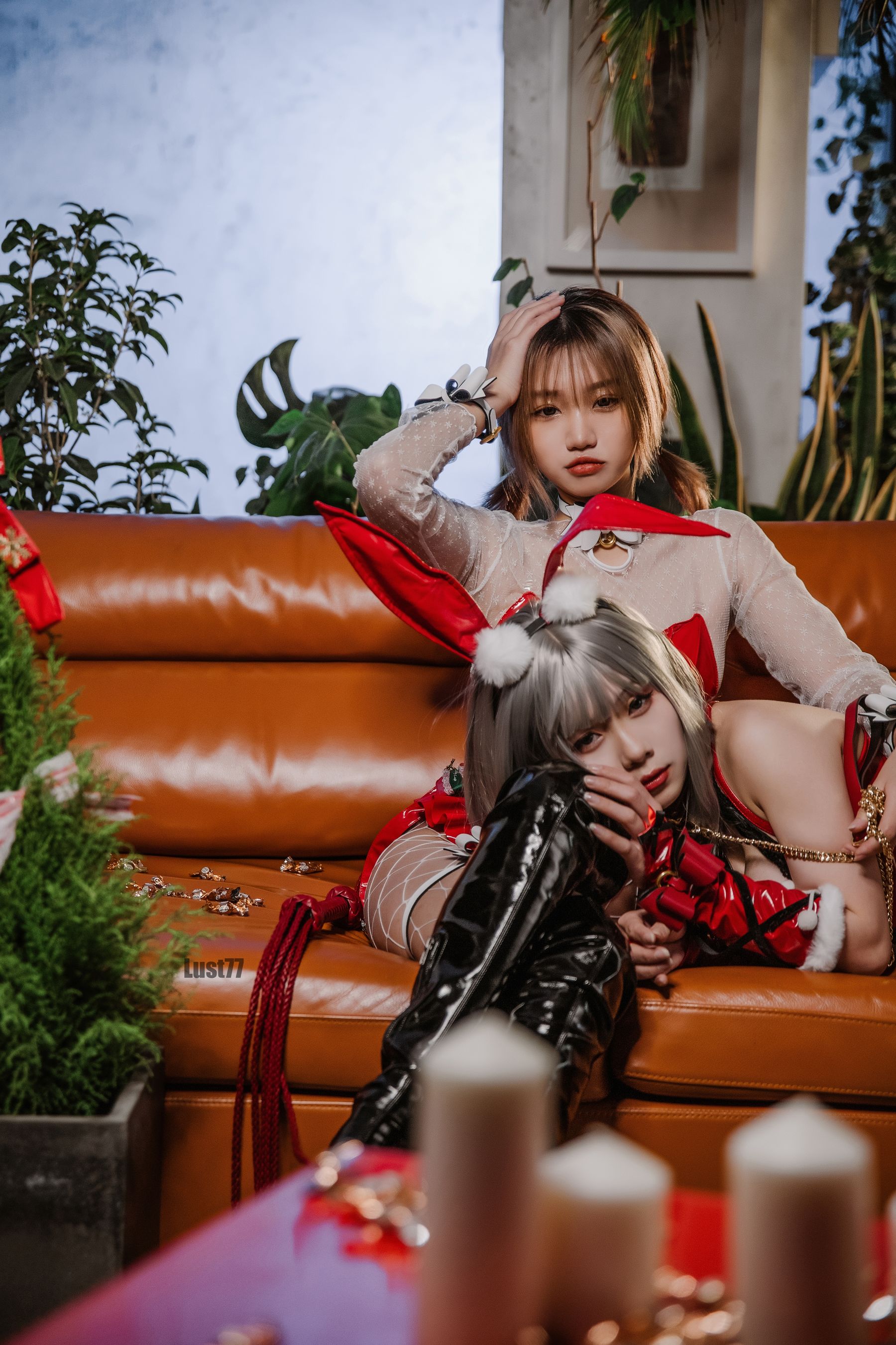 动漫博主柒柒要乖哦 - 2021圣诞双兔-图5